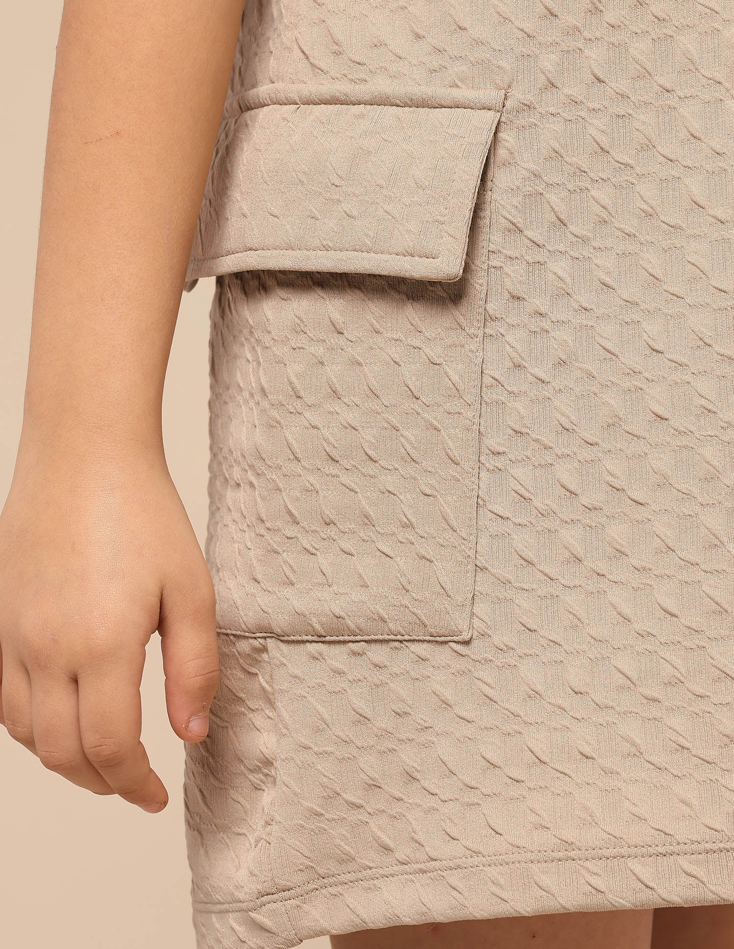 Girls Textured T-Shirt Dress - Image 8