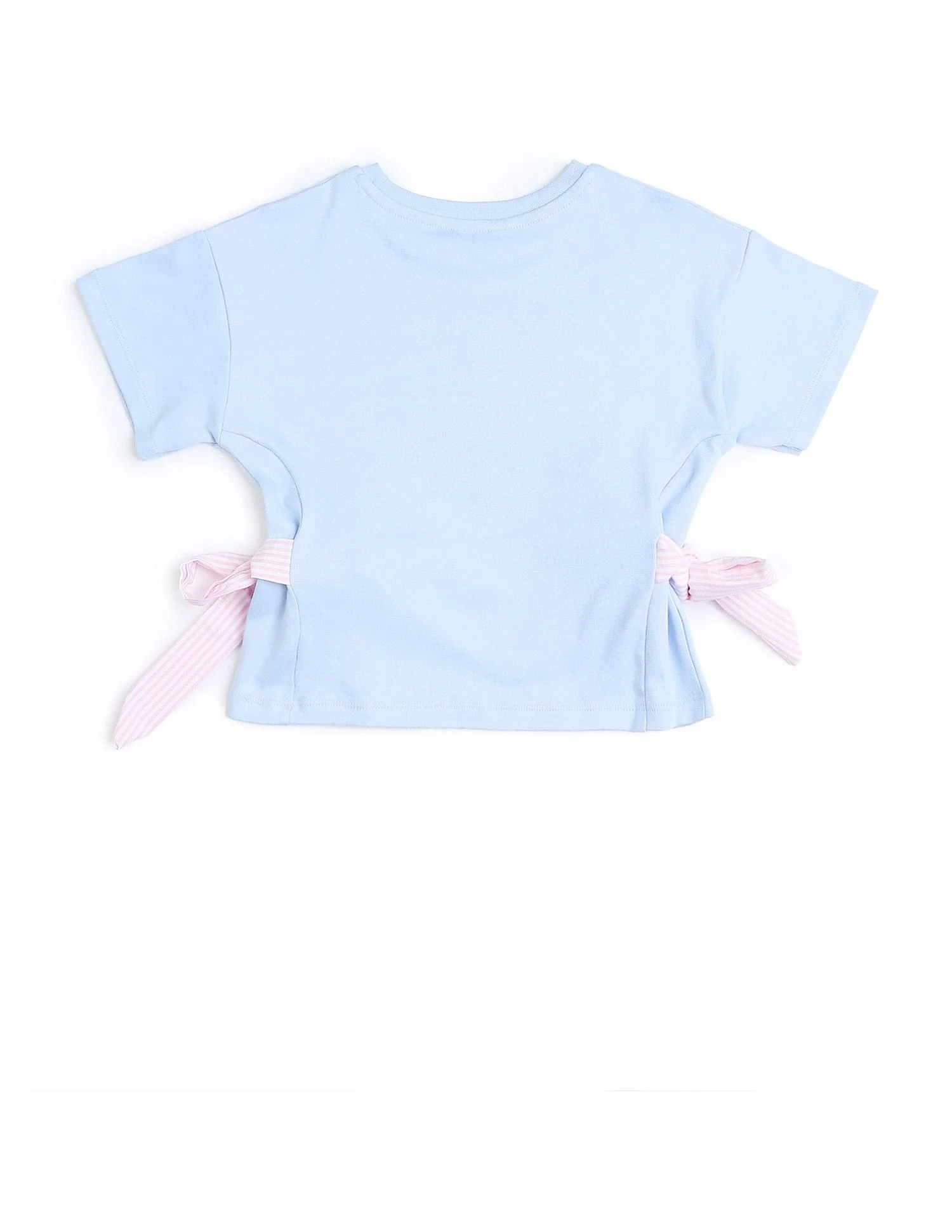 Girls Tie-up Bow Brand Printed T-Shirt - Image 8