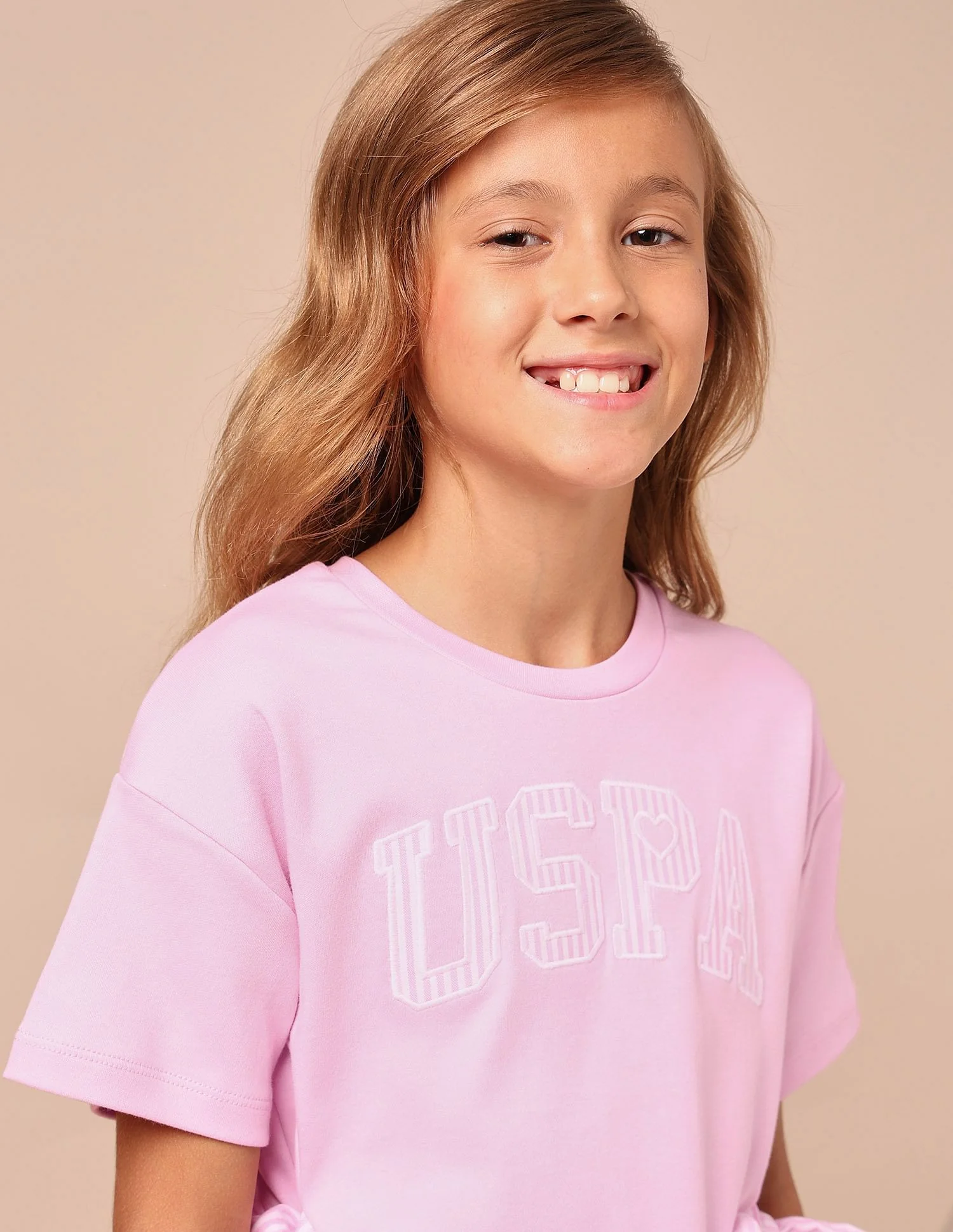 Girls Tie-up Bow Brand Printed T-Shirt - Image 5