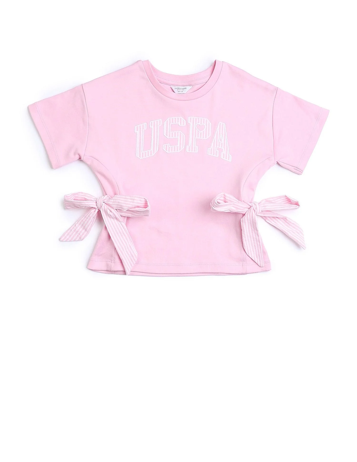Girls Tie-up Bow Brand Printed T-Shirt - Image 7
