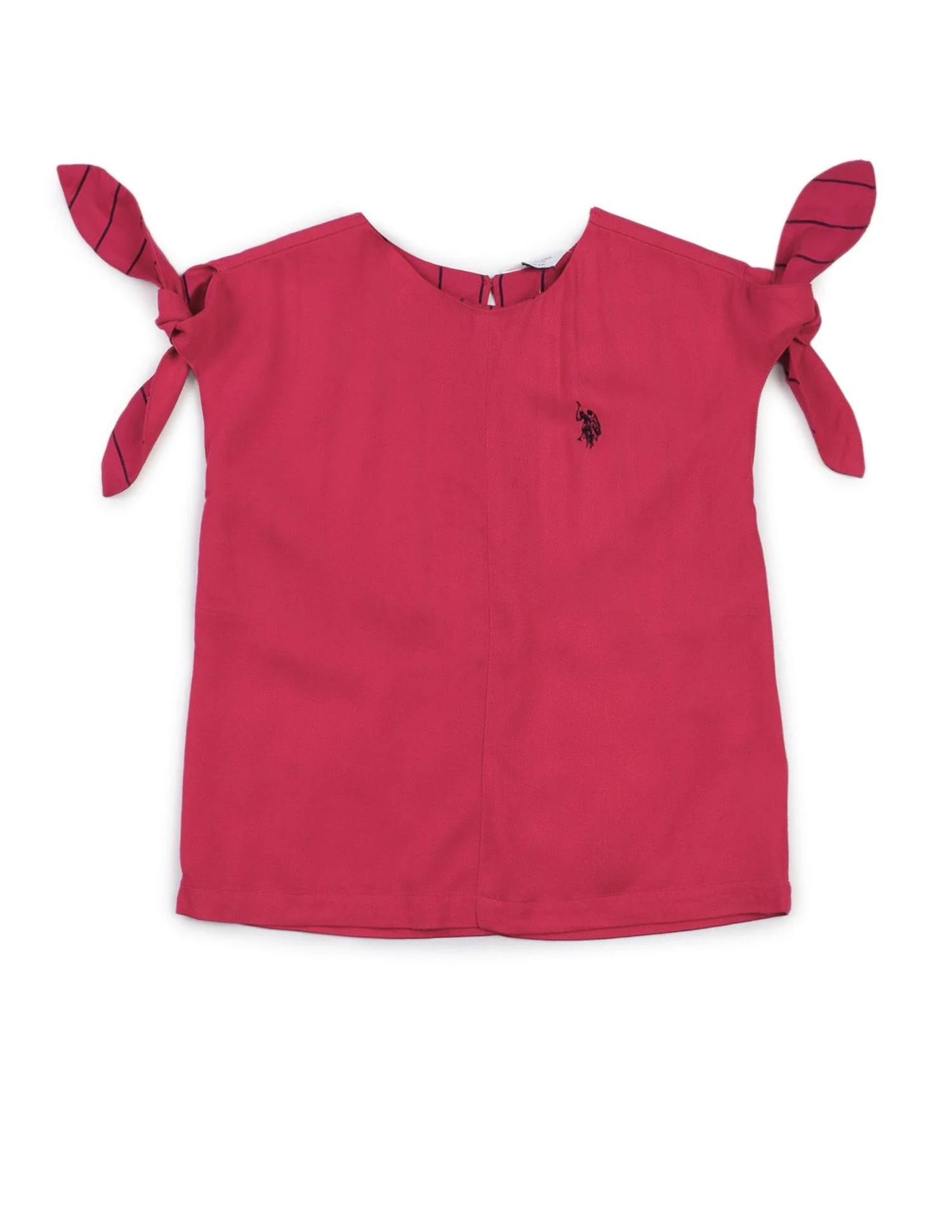 Girls Tie Up Sleeves Regular Top - Image 6