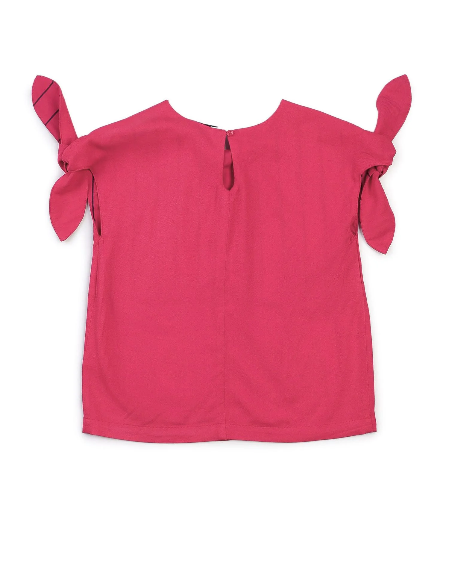 Girls Tie Up Sleeves Regular Top - Image 7