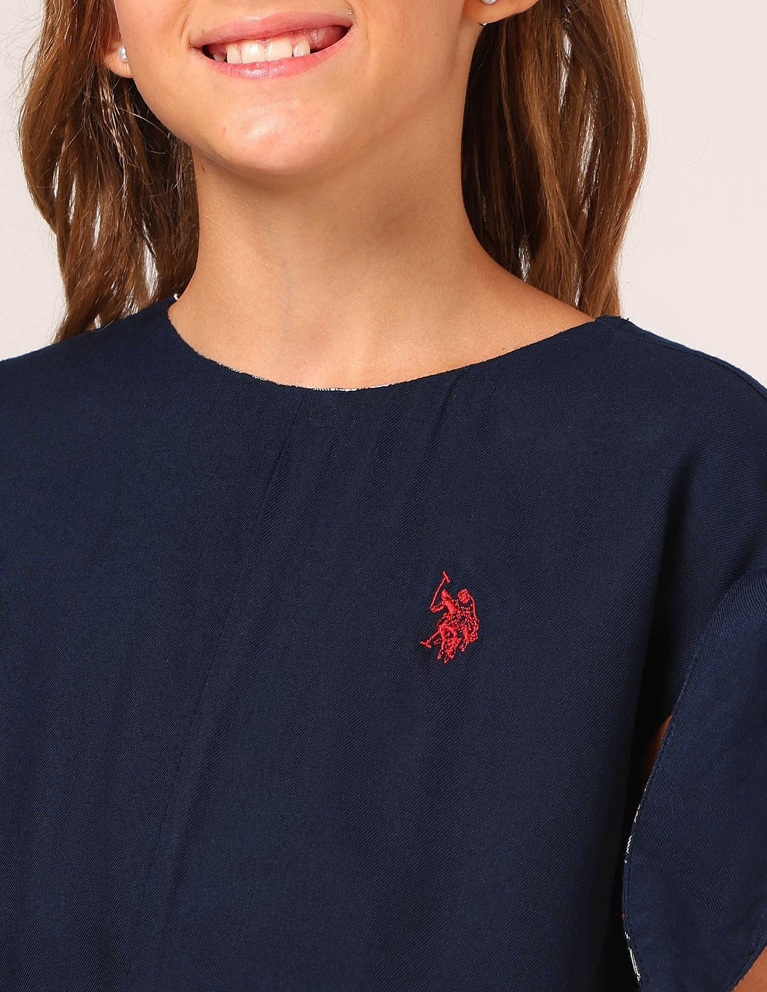 Girls Tie Up Sleeves Regular Top - Image 5