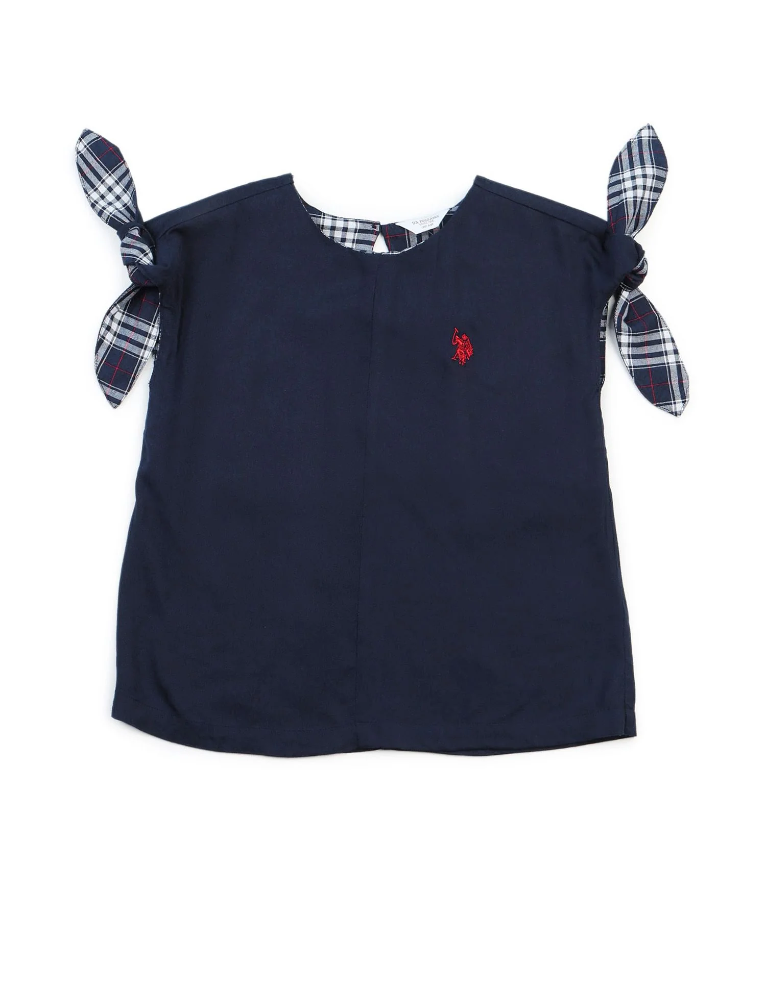 Girls Tie Up Sleeves Regular Top - Image 6
