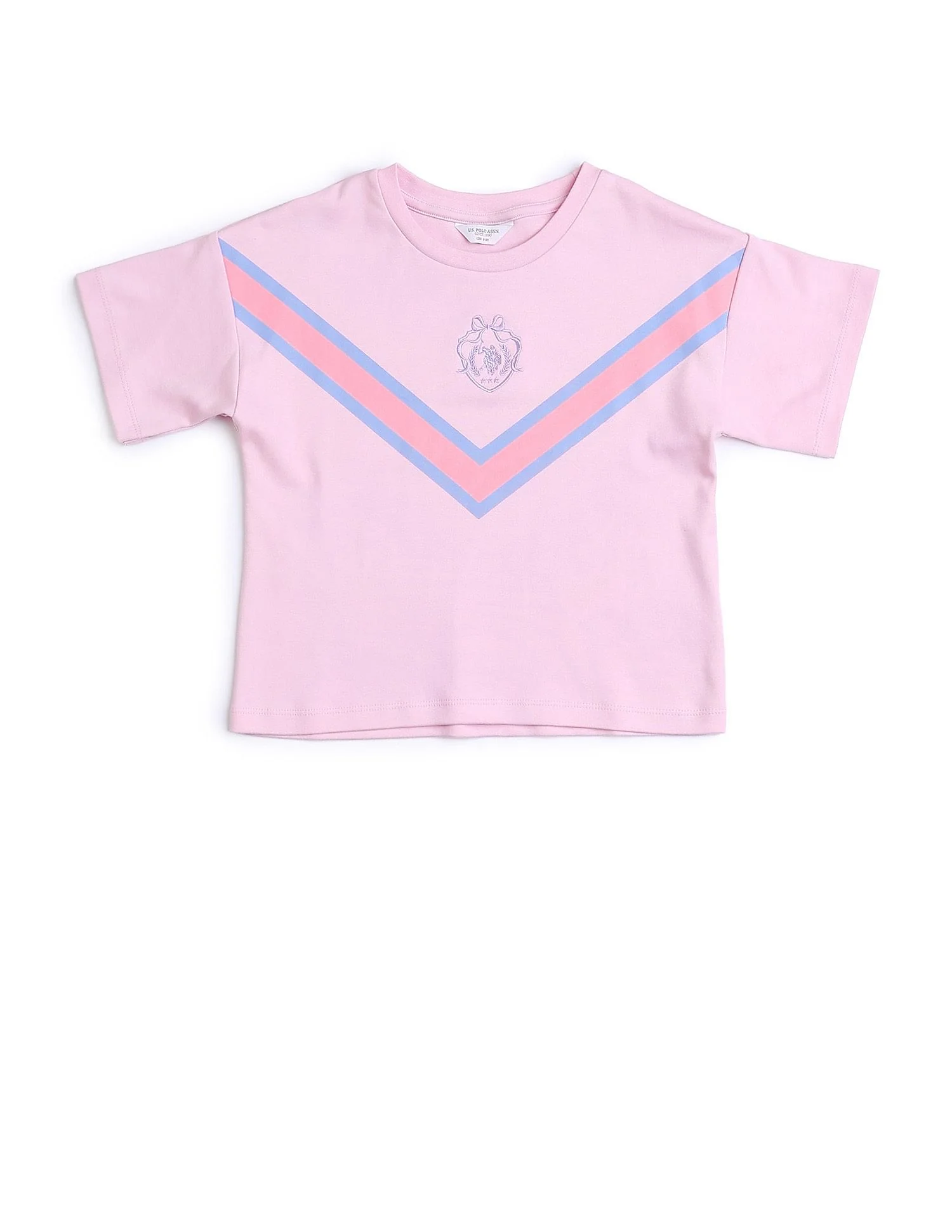 Girls Varsity Style Brand Embroidered T-Shirt - Image 6
