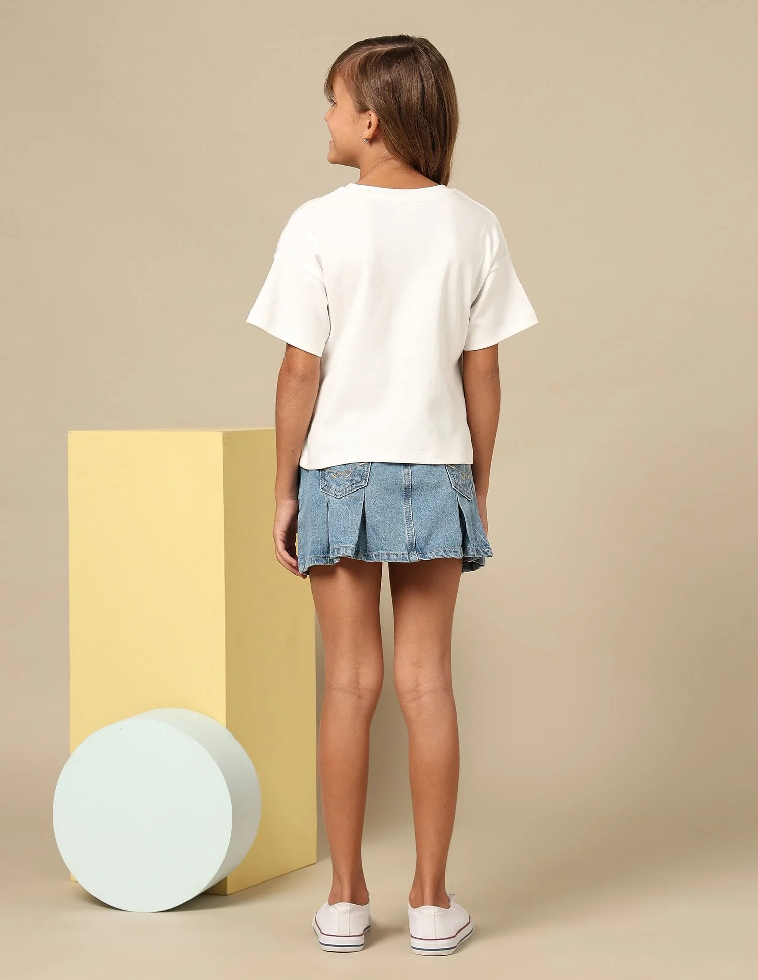 Girls Varsity Style Brand Embroidered T-Shirt - Image 4