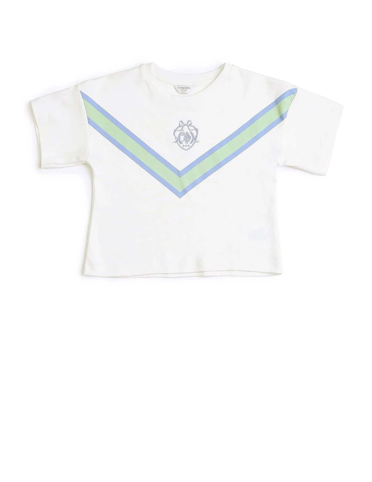 Girls Varsity Style Brand Embroidered T-Shirt - Image 6