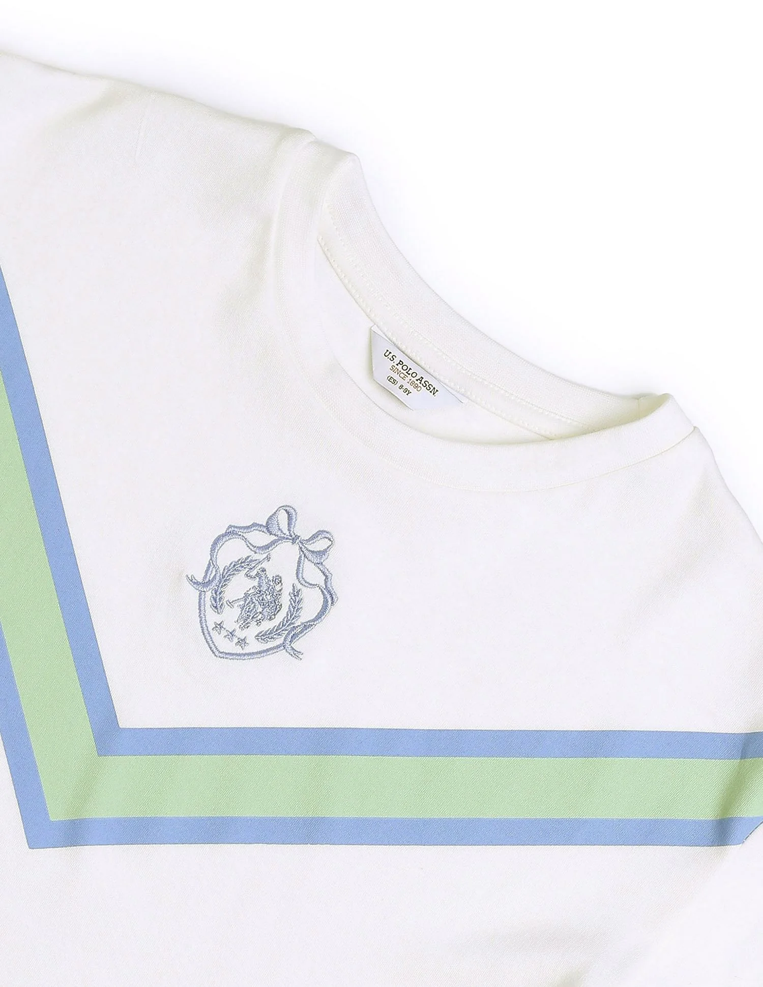 Girls Varsity Style Brand Embroidered T-Shirt - Image 8