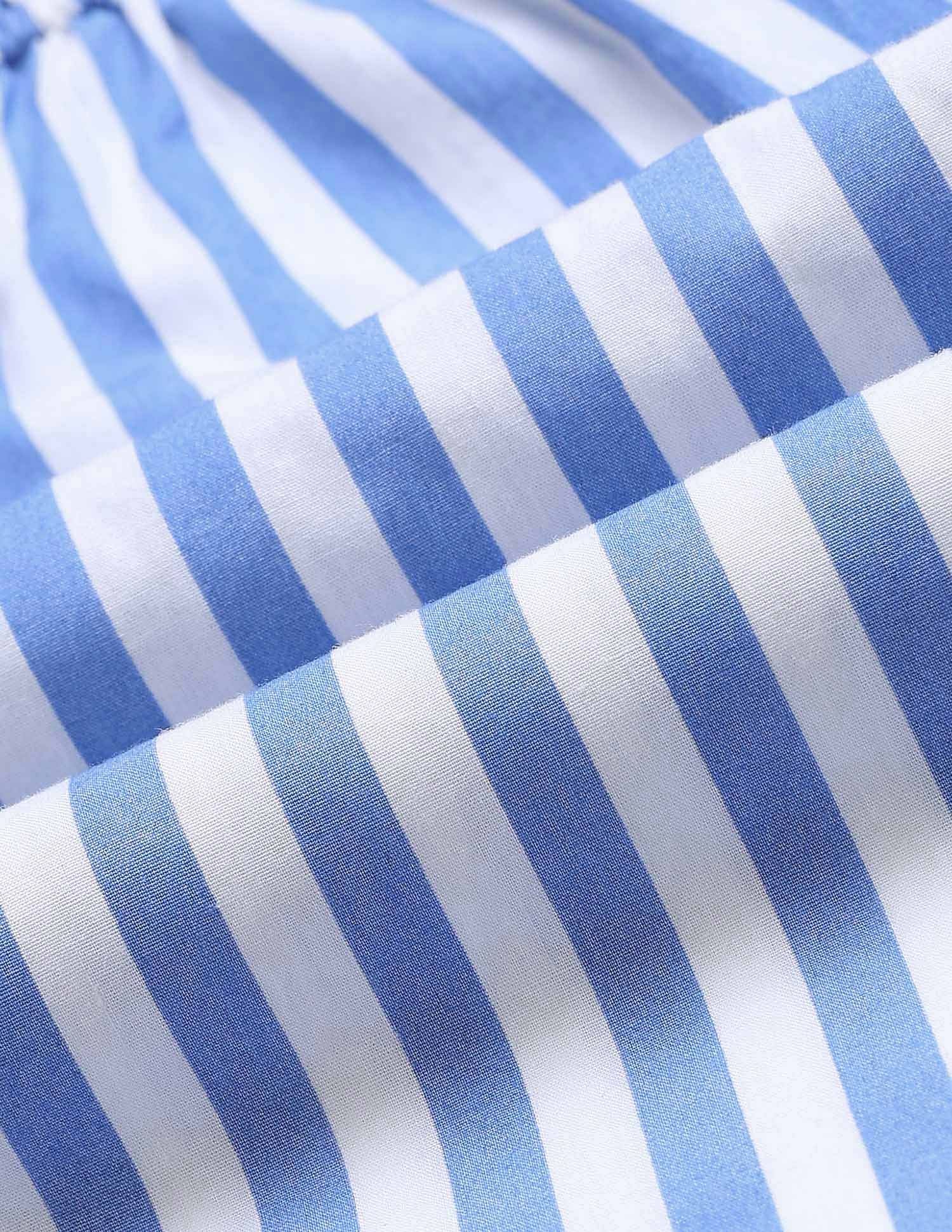 Girls Vertical Striped Fit And Flare Dress - Image 3