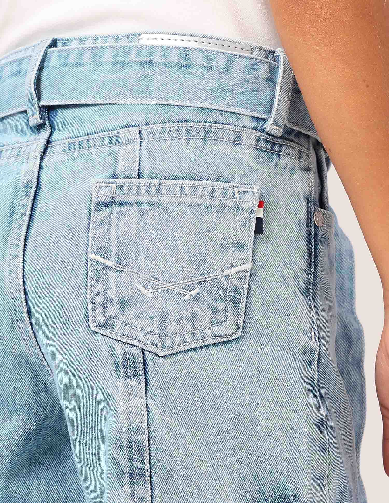Girls Wide Leg Fit Cargo Jeans - Image 6