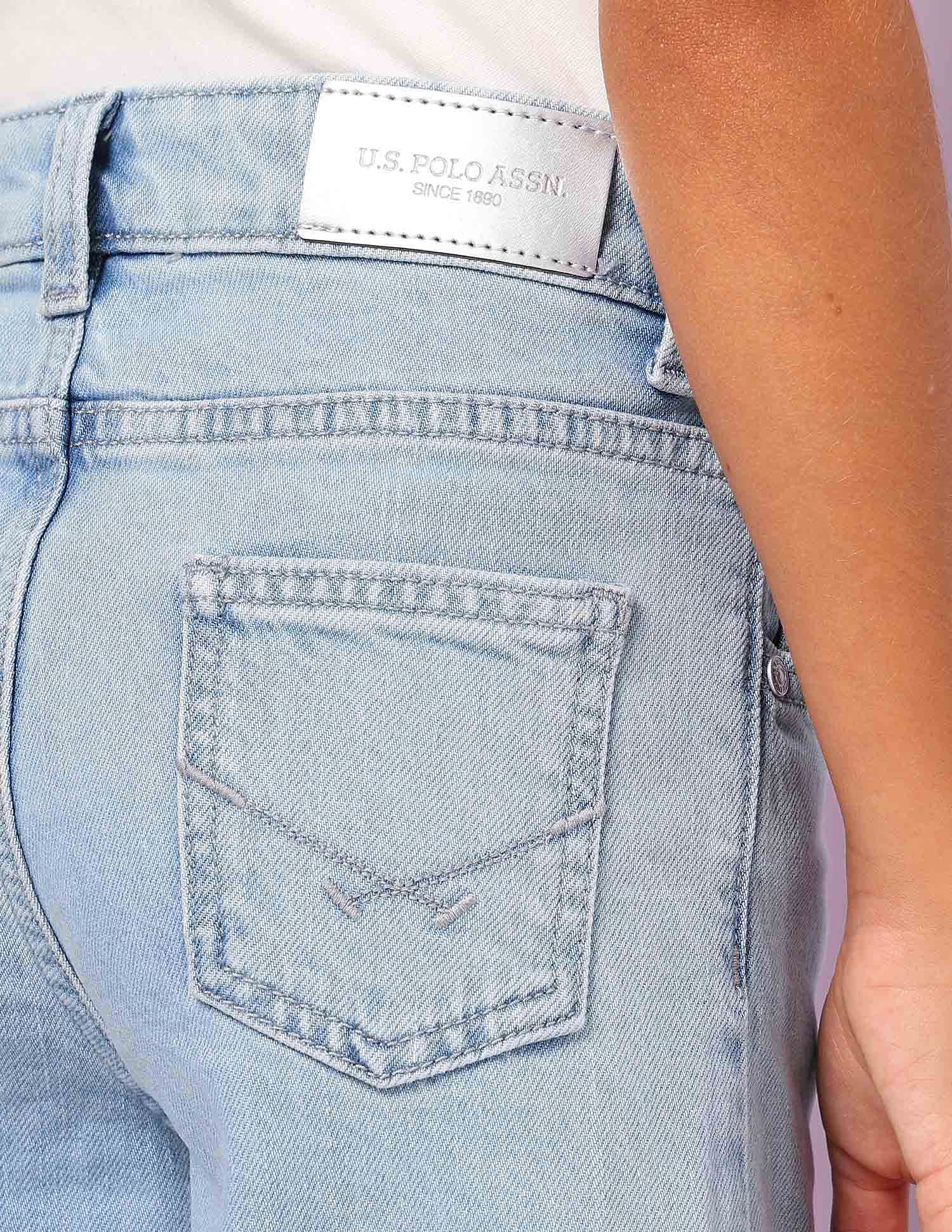 Girls Wide Leg Fit Cargo Jeans - Image 6