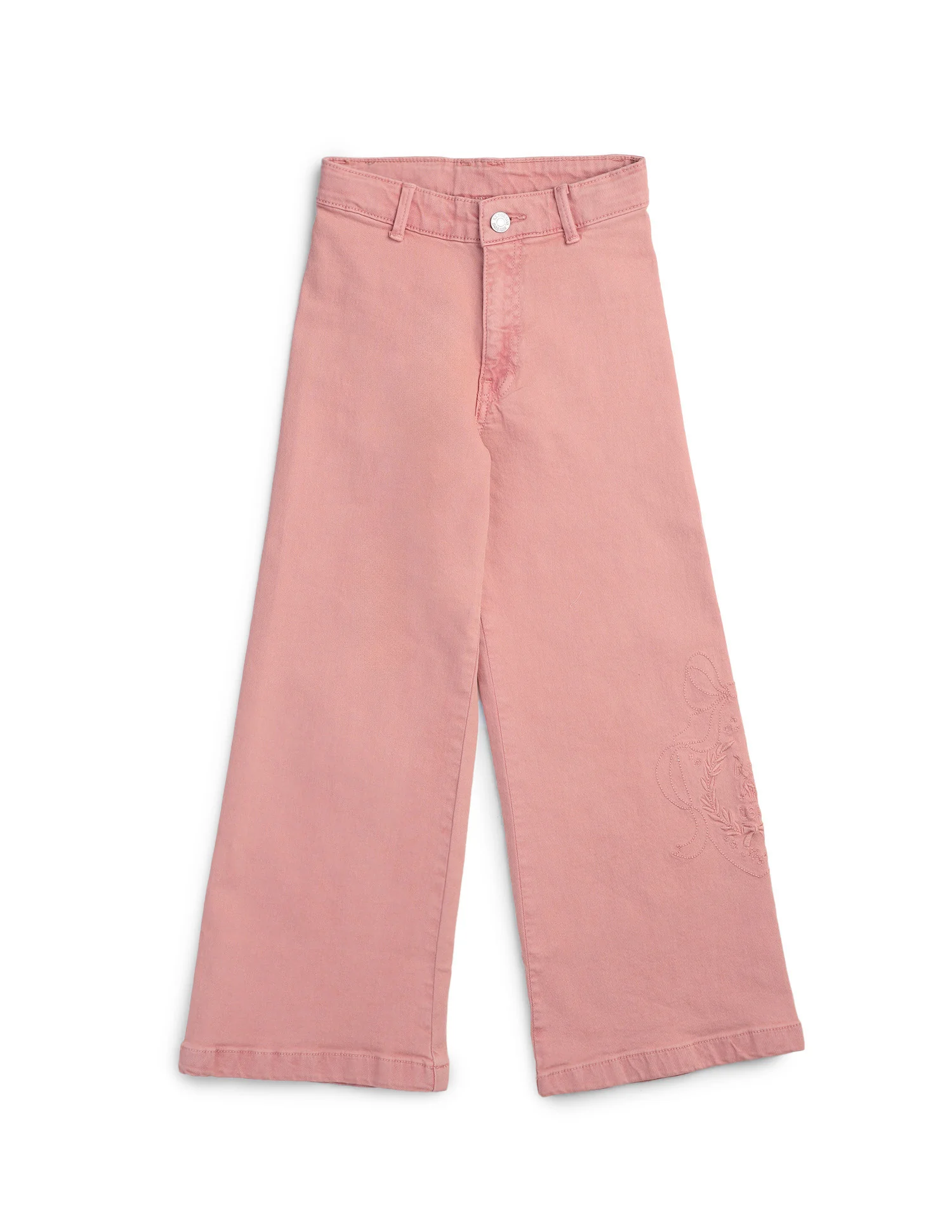 Girls Wide Leg Fit High Rise Jeans - Image 10