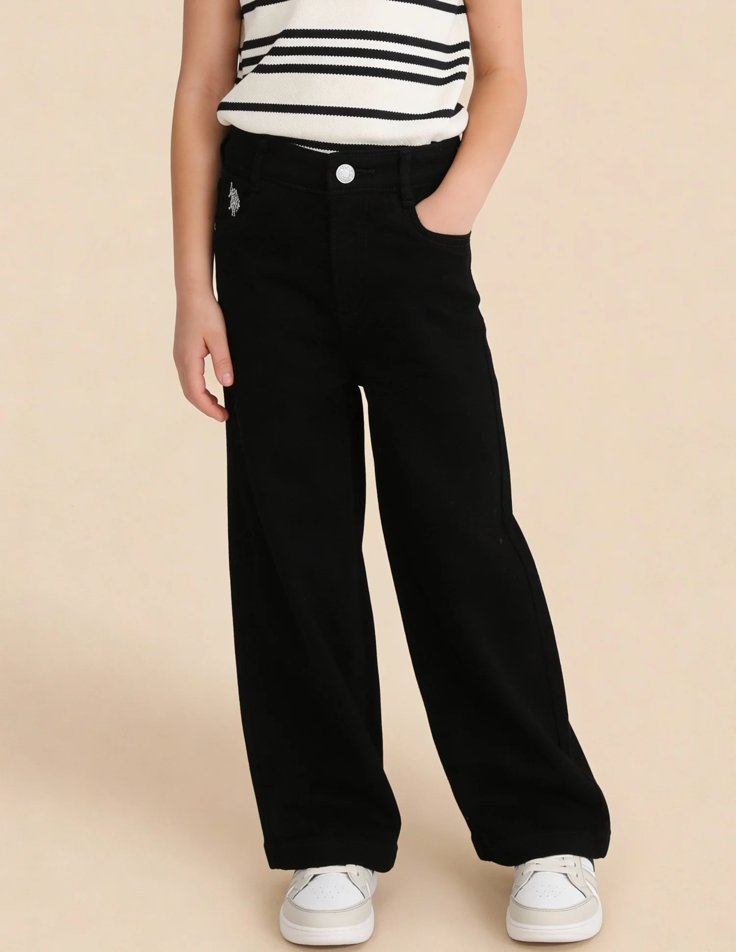 Girls Wide Leg Fit Jeans - Image 3
