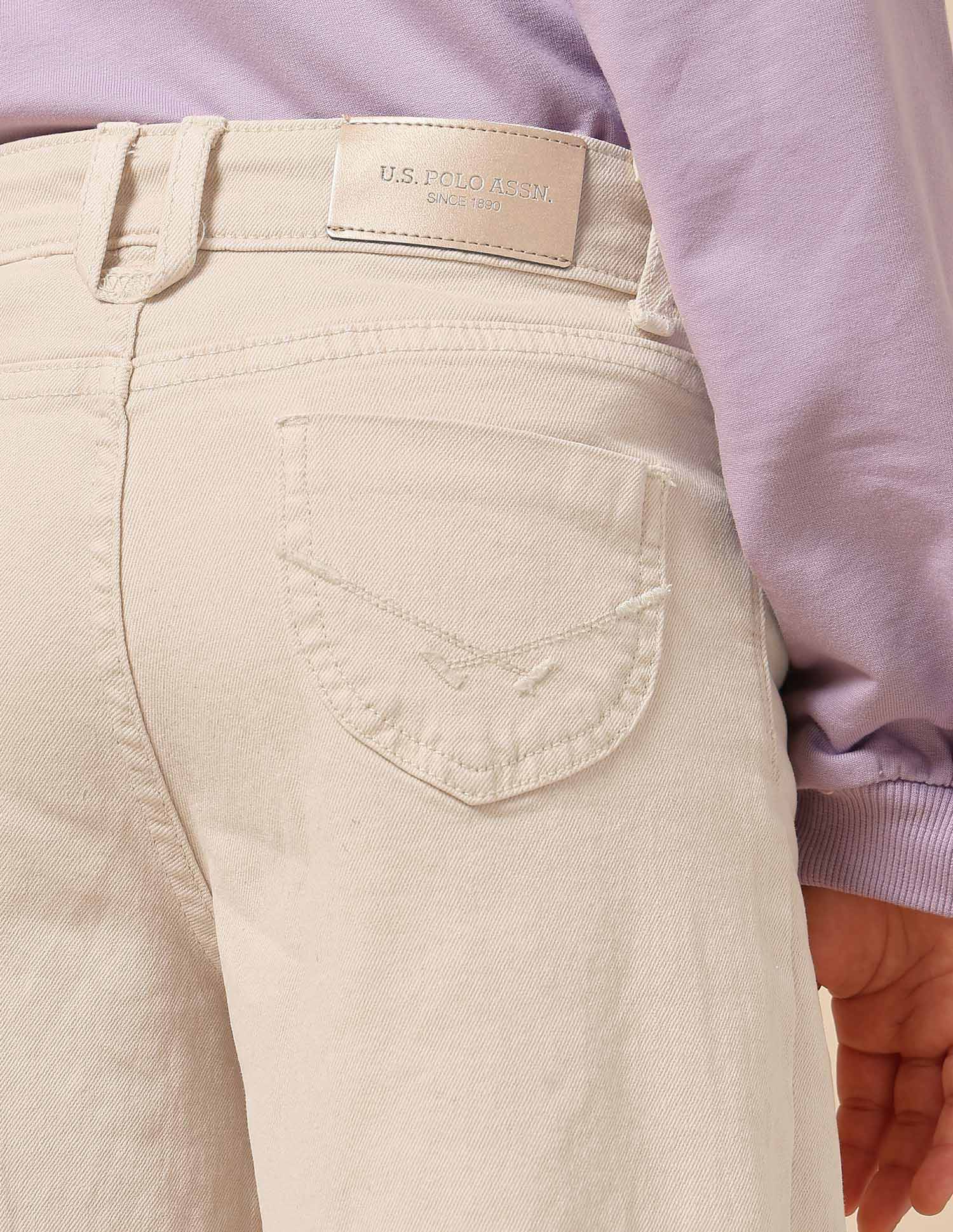 Girls Wide Leg Fit Mid Rise Jeans - Image 8