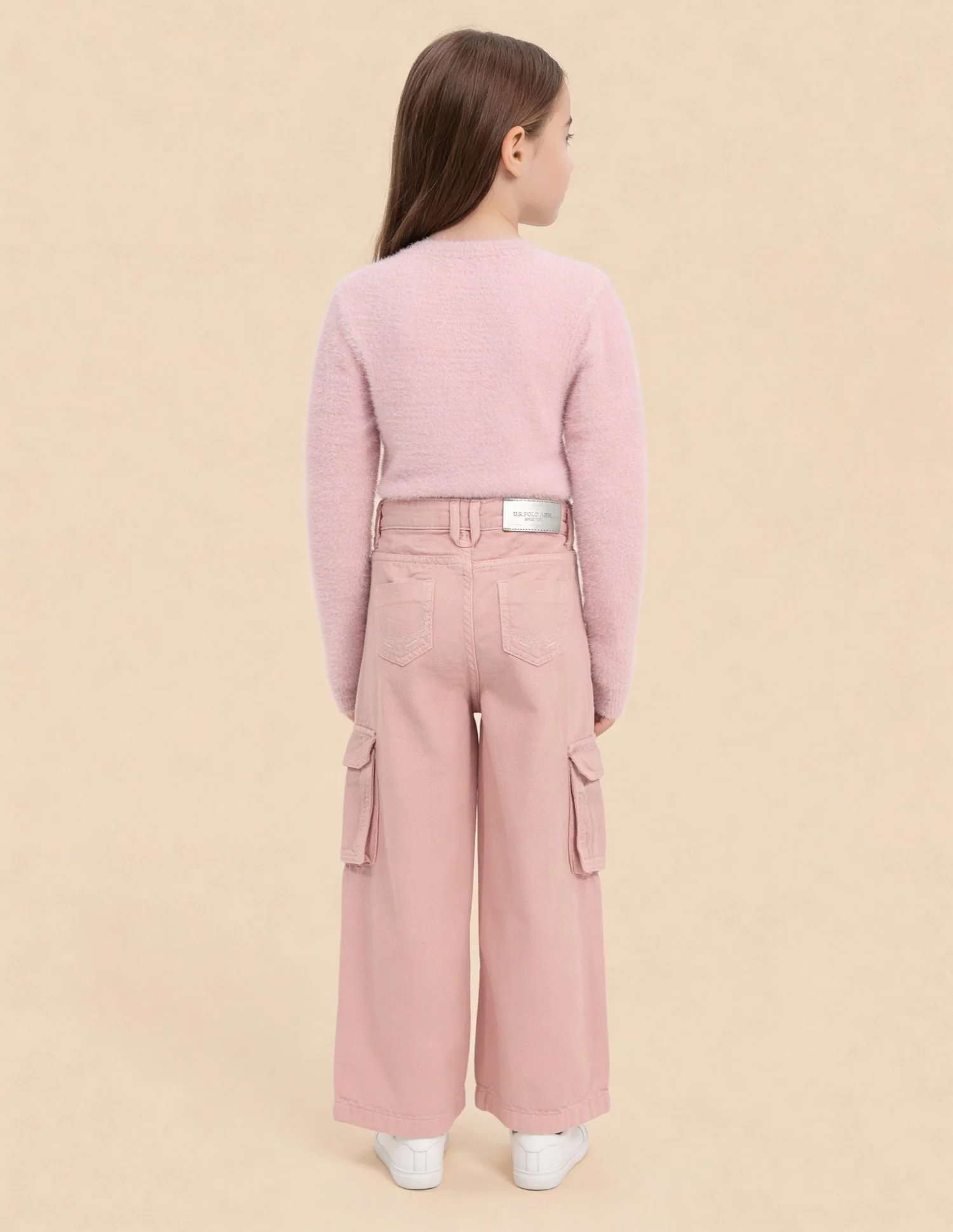 Girls Wide Leg Fit Mid Rise Jeans - Image 4