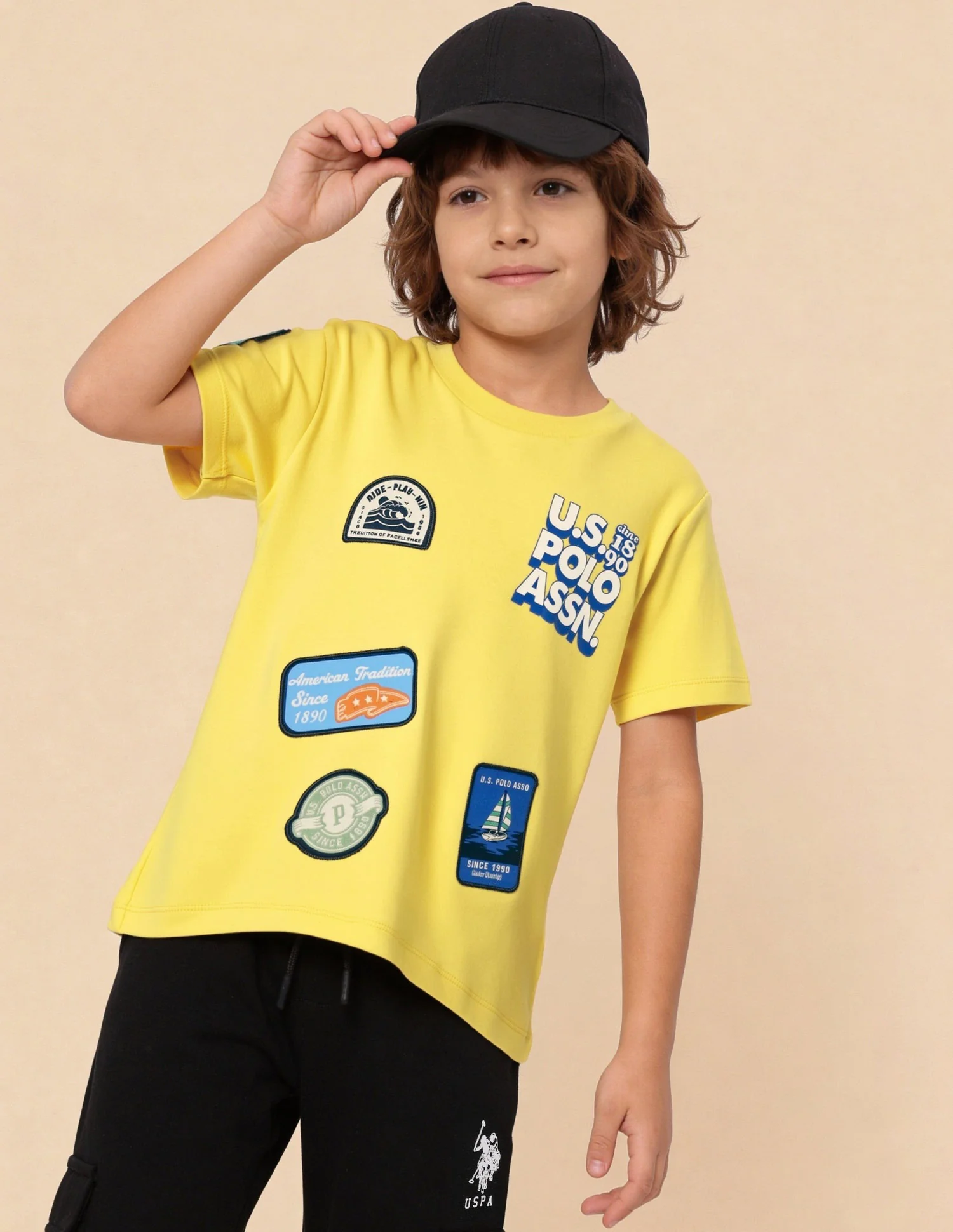 Graphic Brand Applique Regular Fit T-Shirt