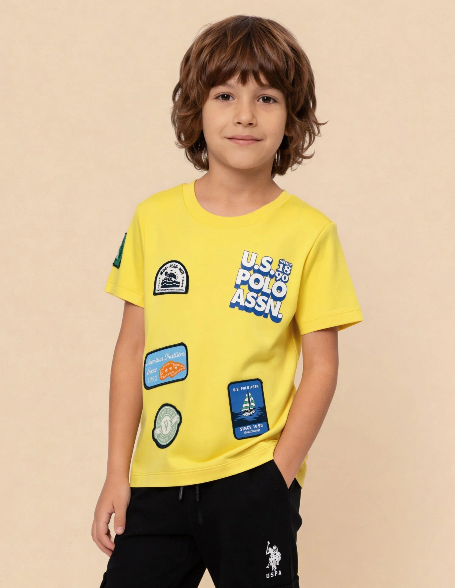 Graphic Brand Applique Regular Fit T-Shirt - Image 4
