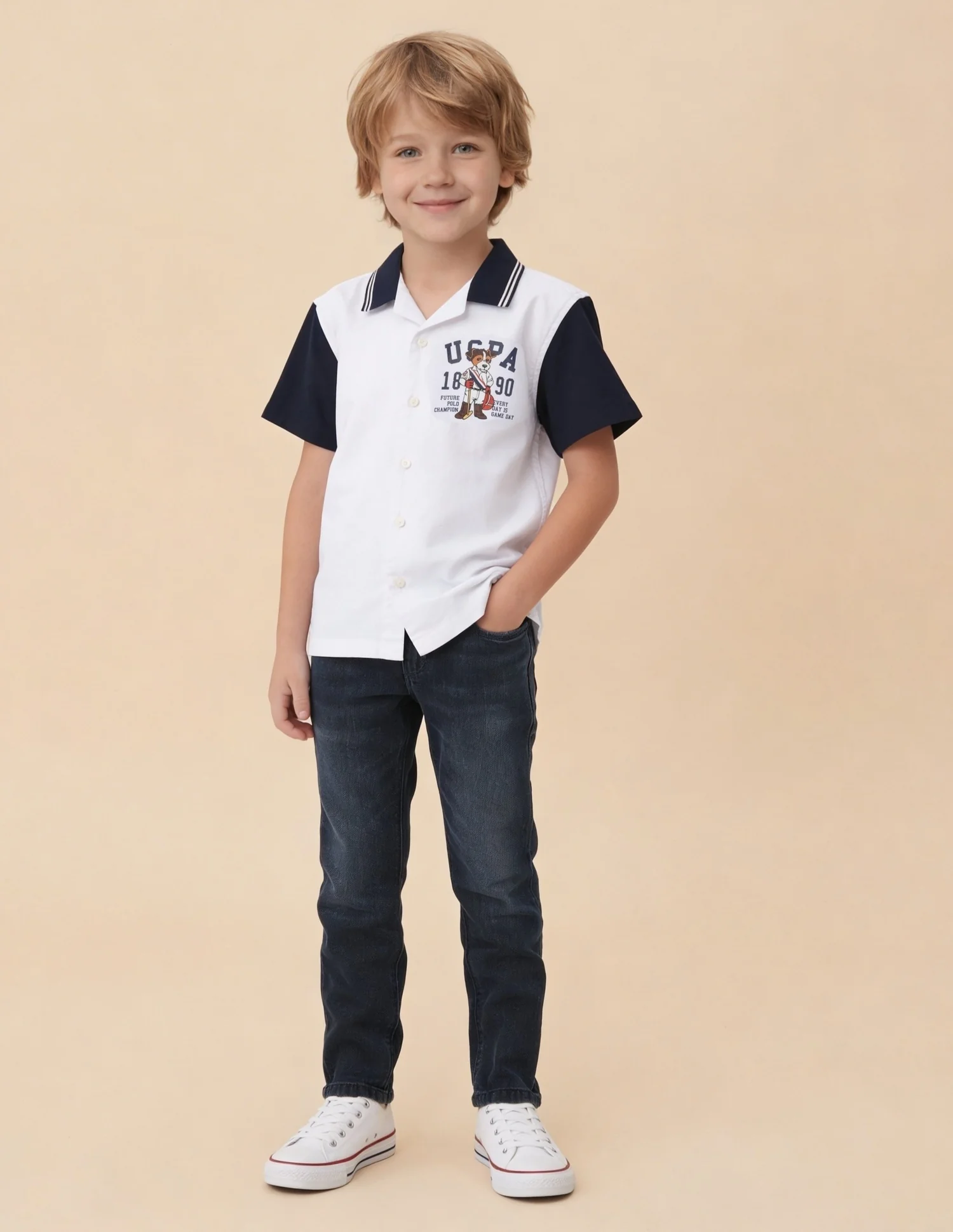 Graphic Brand Printed Oxford Shirt - Image 3