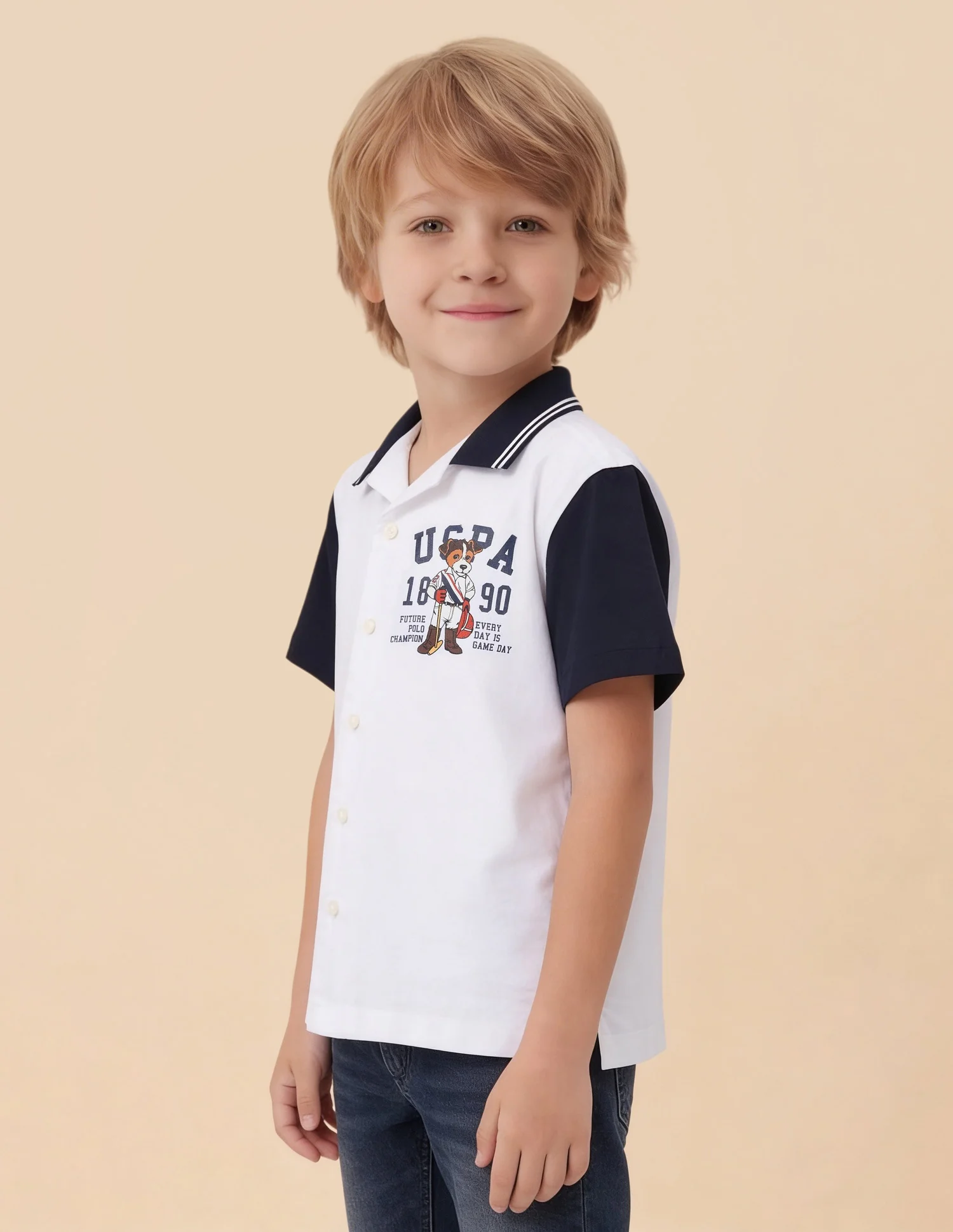 Graphic Brand Printed Oxford Shirt - Image 4