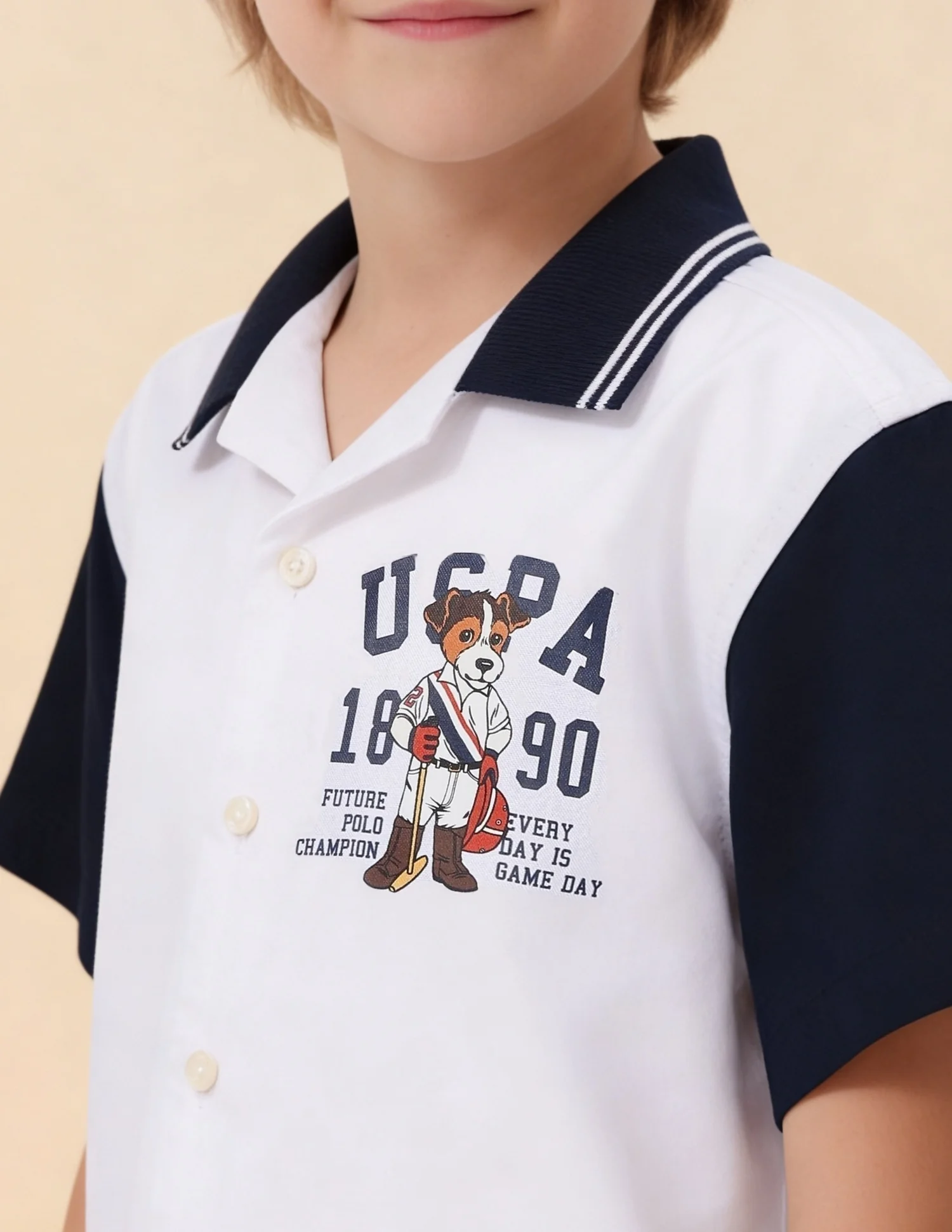 Graphic Brand Printed Oxford Shirt - Image 6