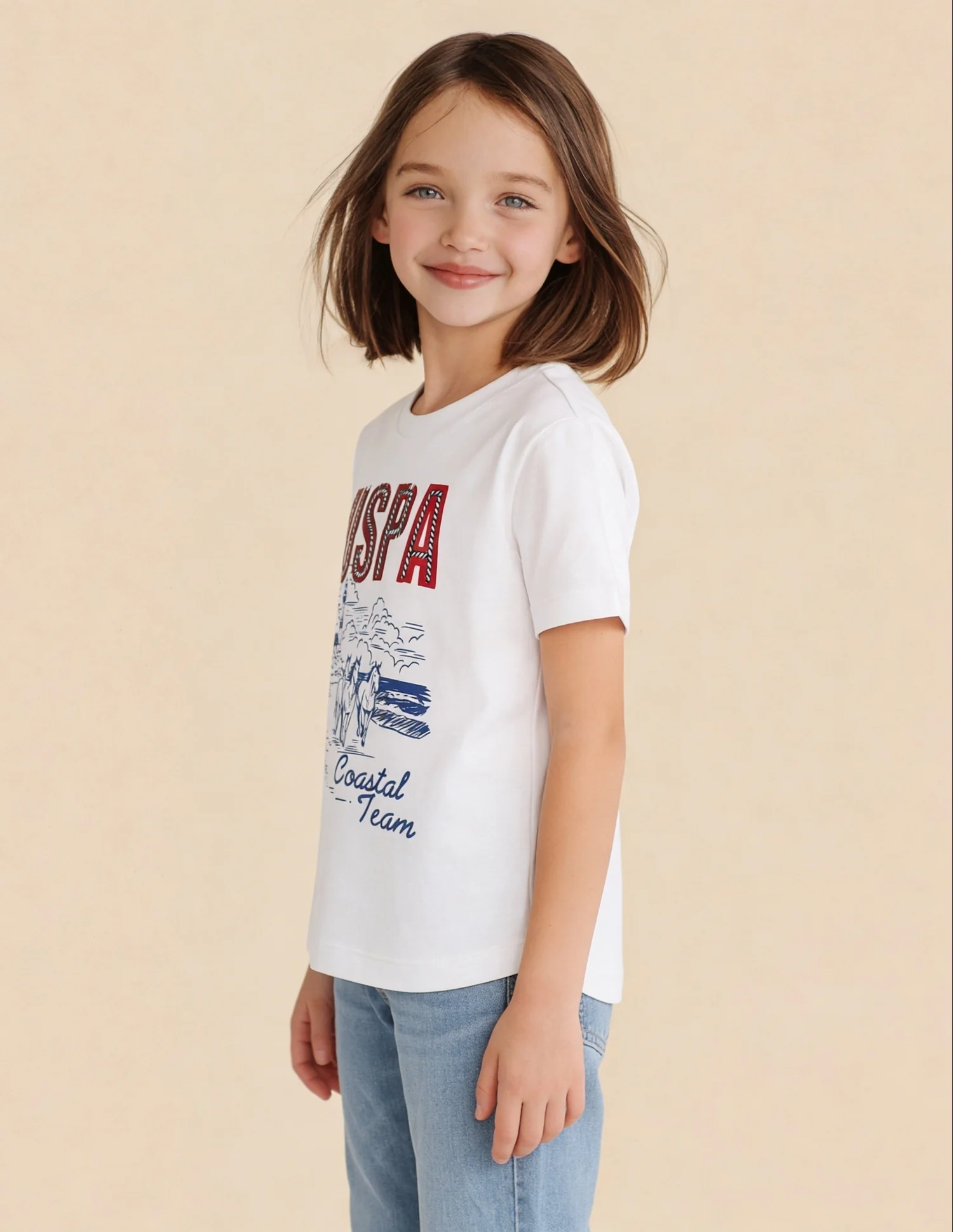 Graphic Brand Printed Pattern Regular Fit Top - Image 4