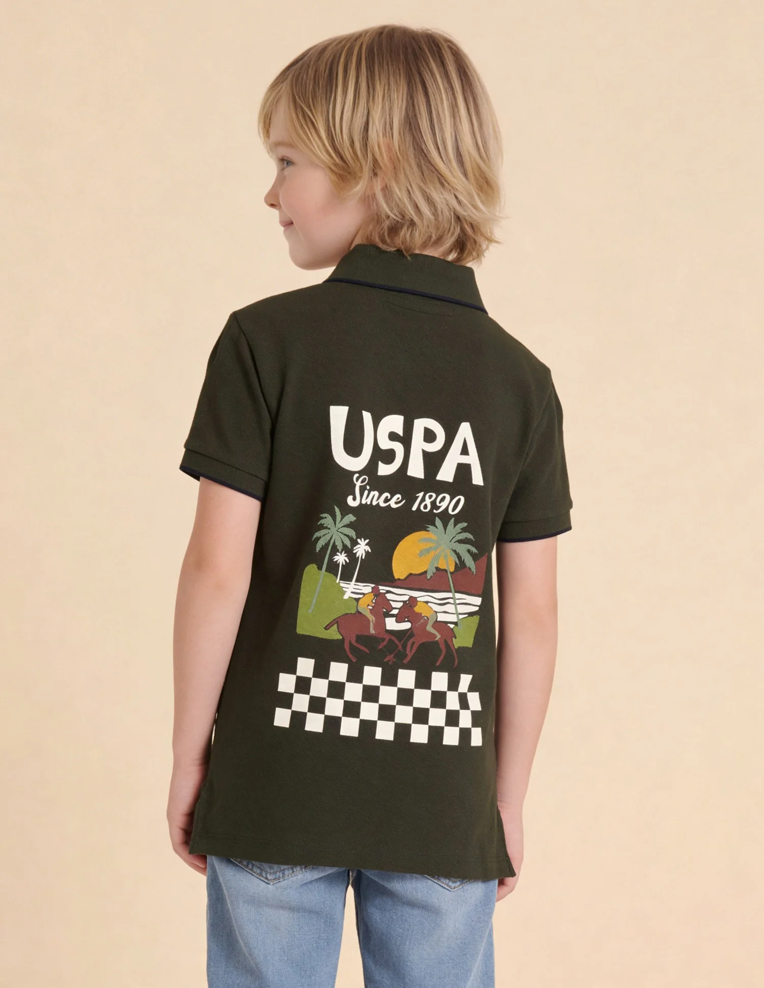 Graphic Brand Printed Regular Fit Polo Shirt - Image 5