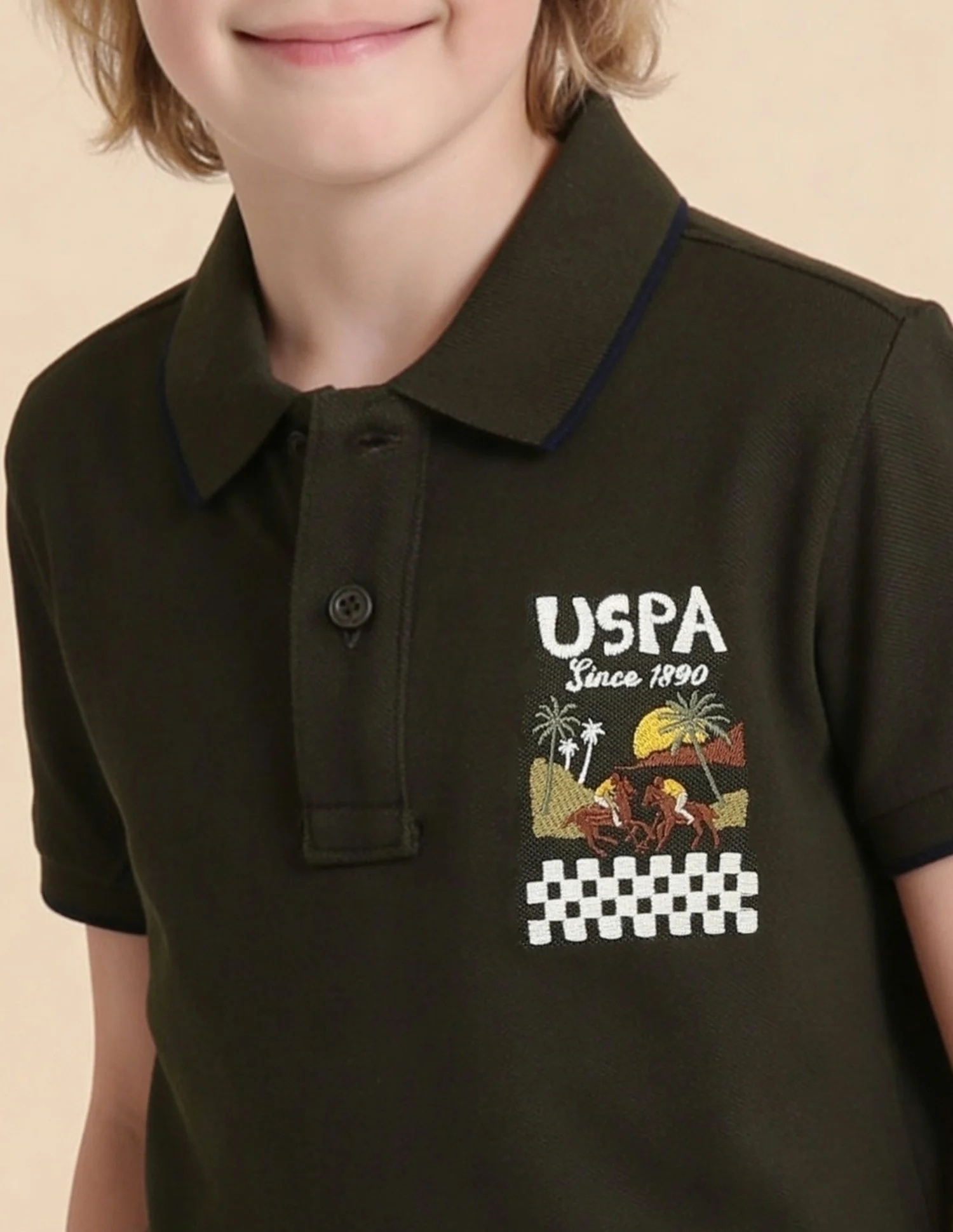 Graphic Brand Printed Regular Fit Polo Shirt - Image 6