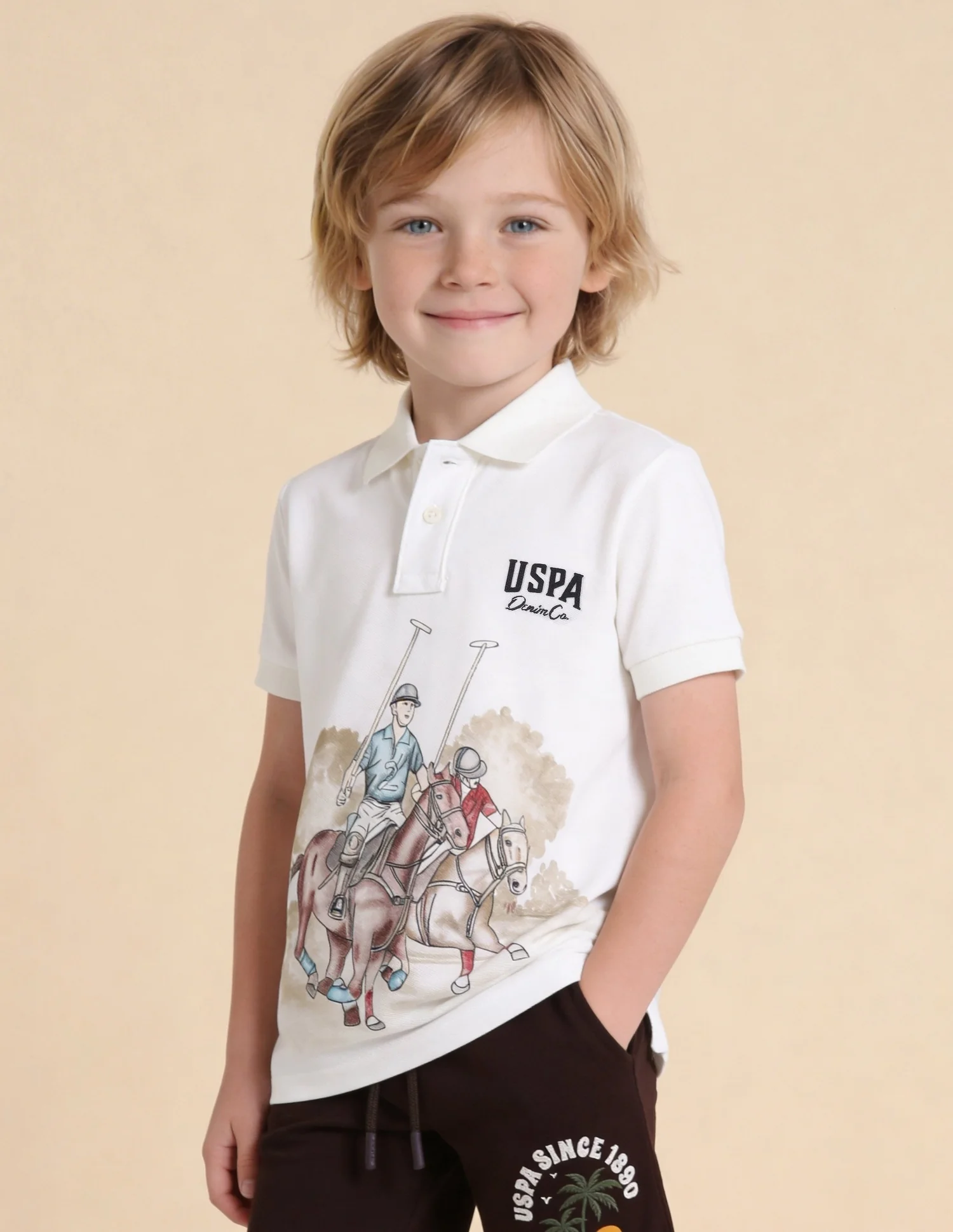 Graphic Brand Printed Regular Fit Polo Shirt - Image 4