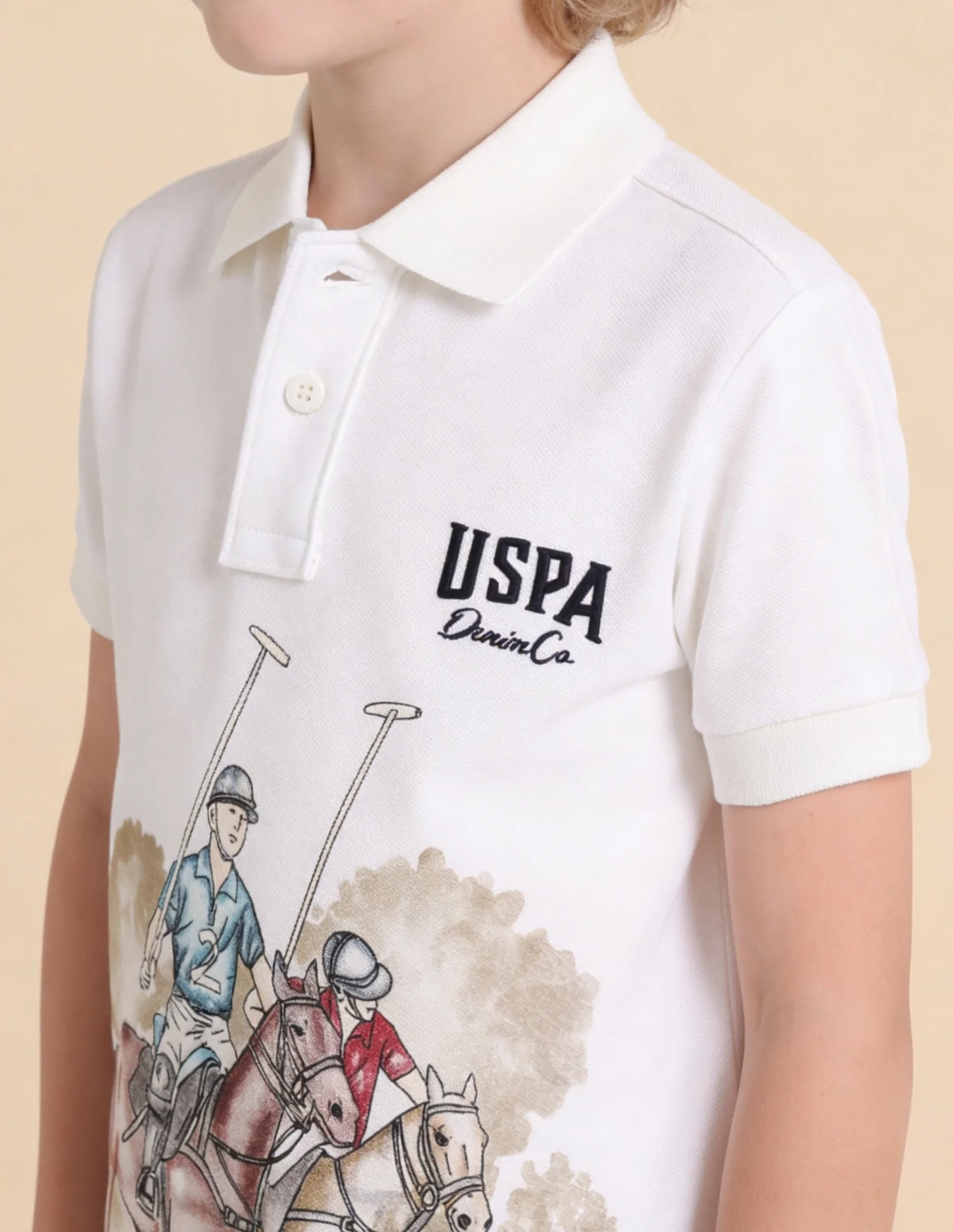 Graphic Brand Printed Regular Fit Polo Shirt - Image 6