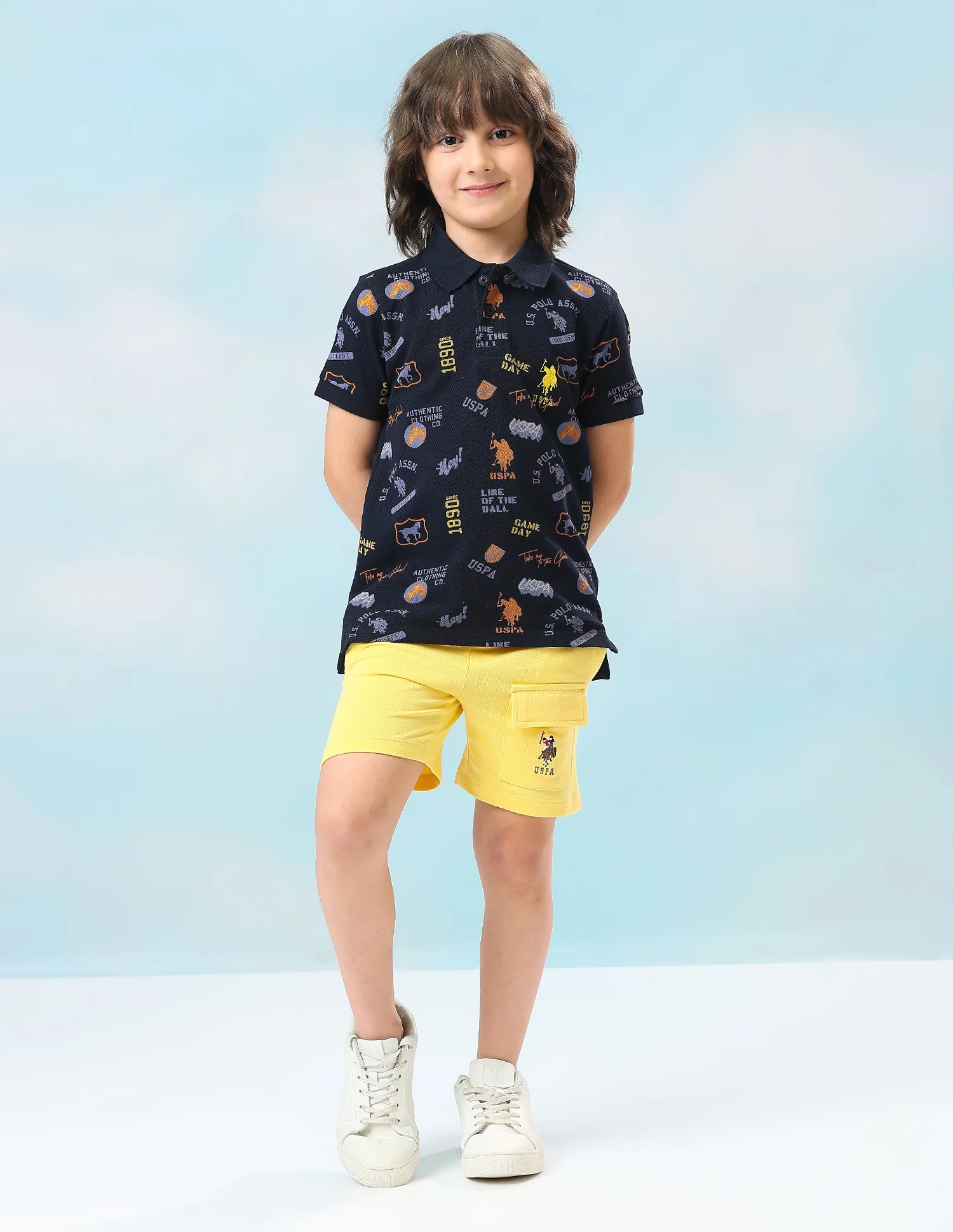 Graphic Brand Printed Regular Fit Polo Shirt - Image 3