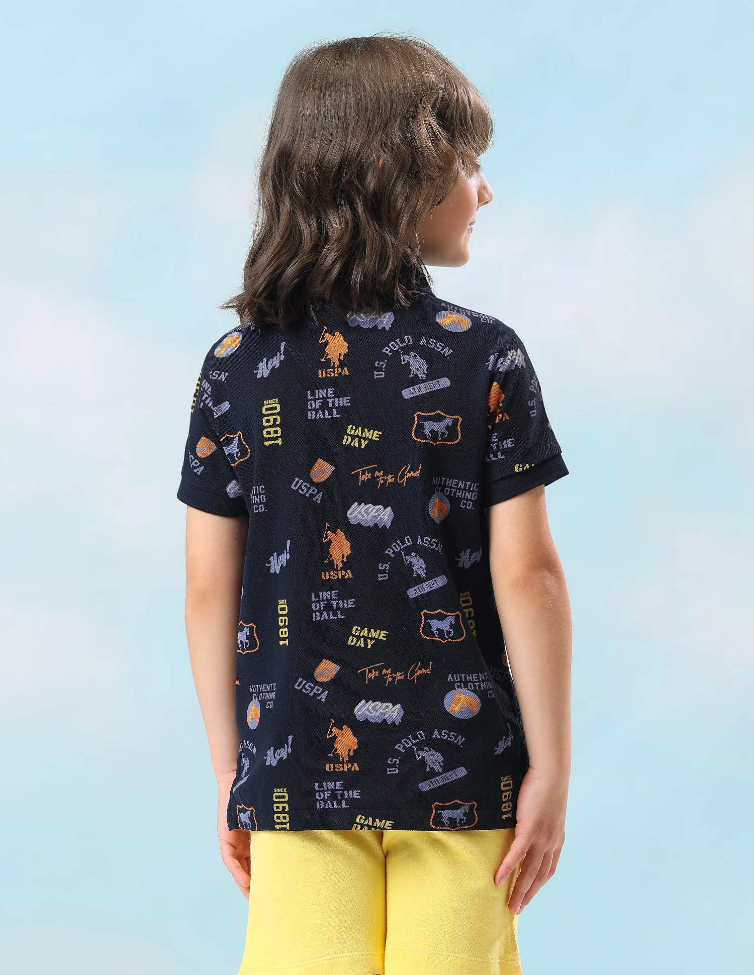 Graphic Brand Printed Regular Fit Polo Shirt - Image 5