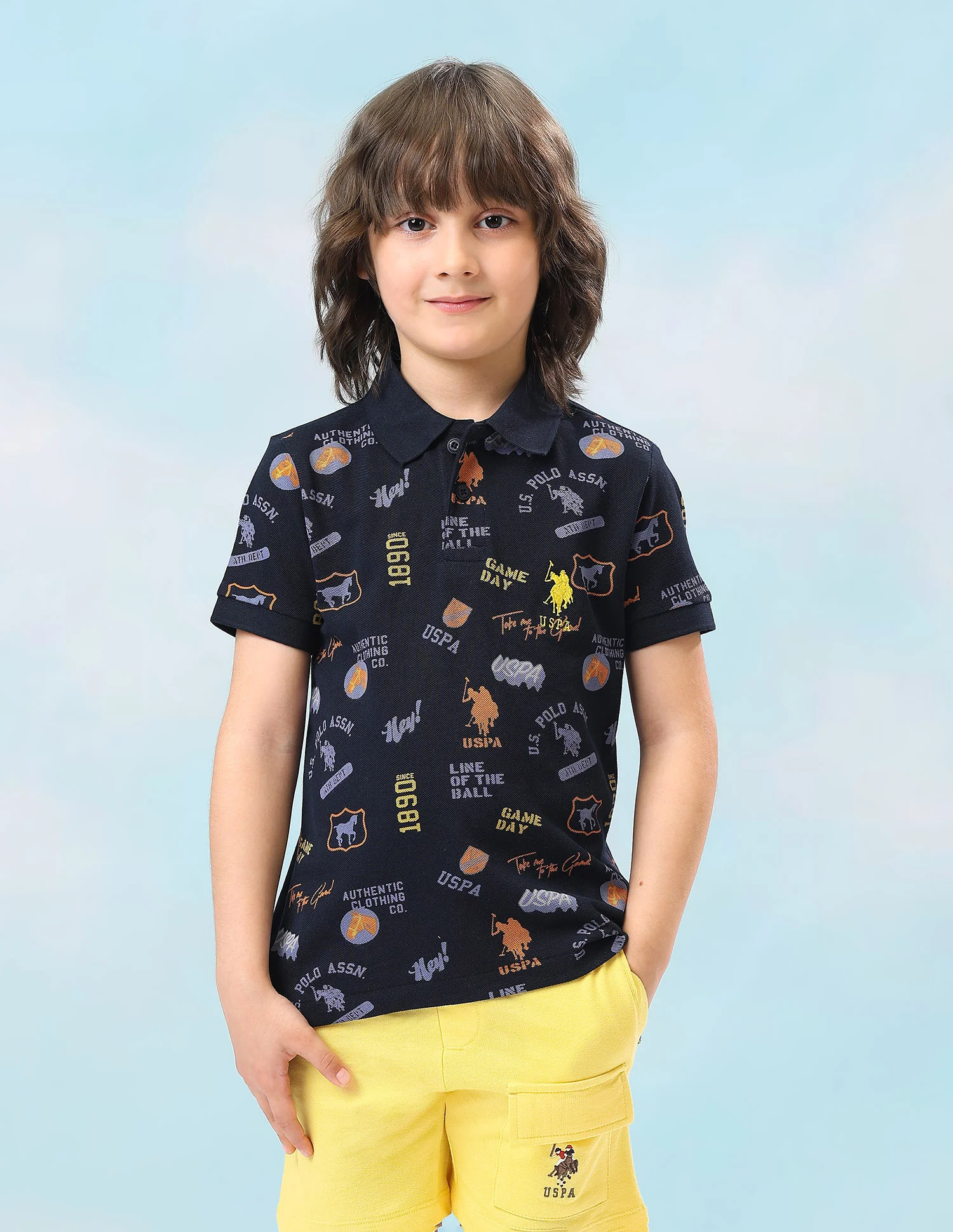 Graphic Brand Printed Regular Fit Polo Shirt - Image 6