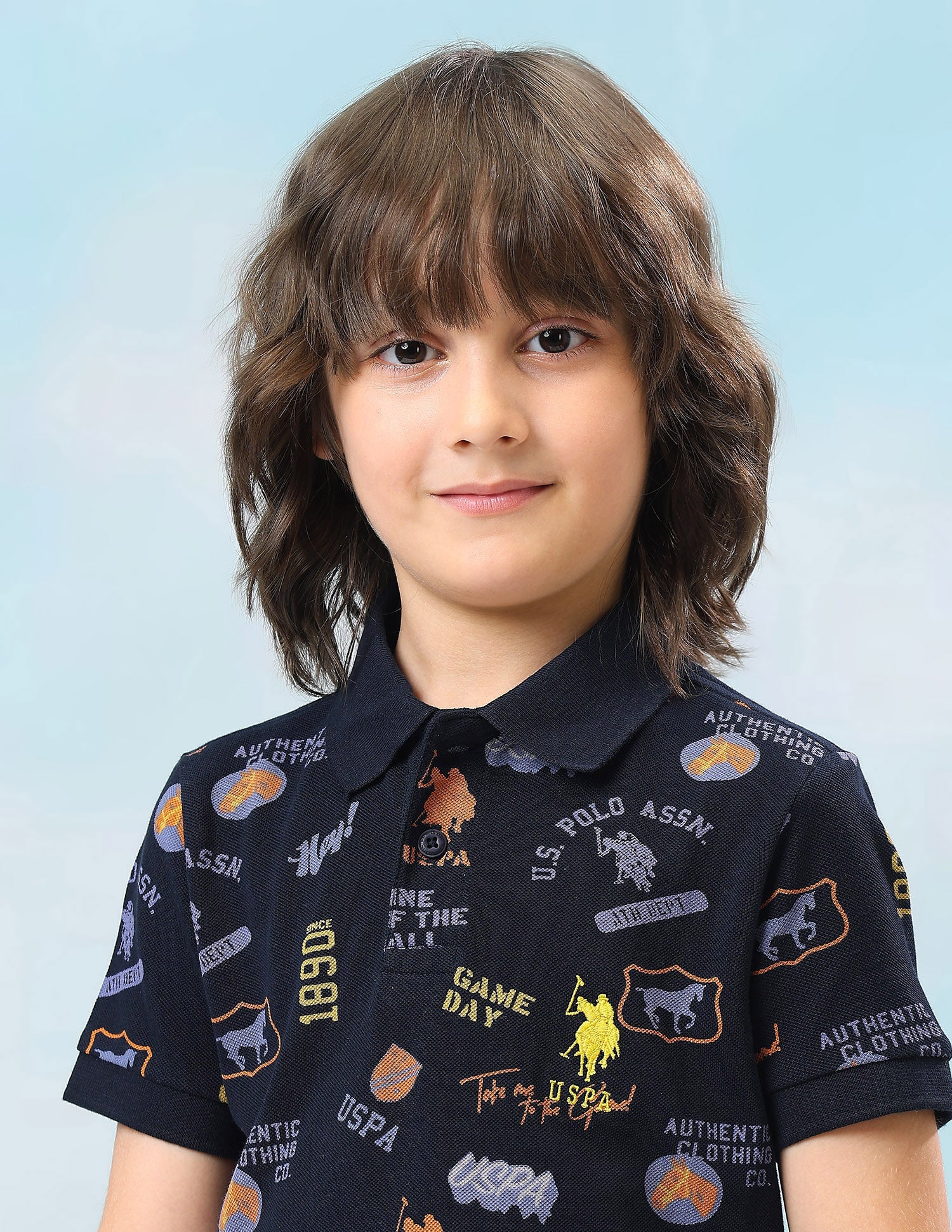 Graphic Brand Printed Regular Fit Polo Shirt - Image 7