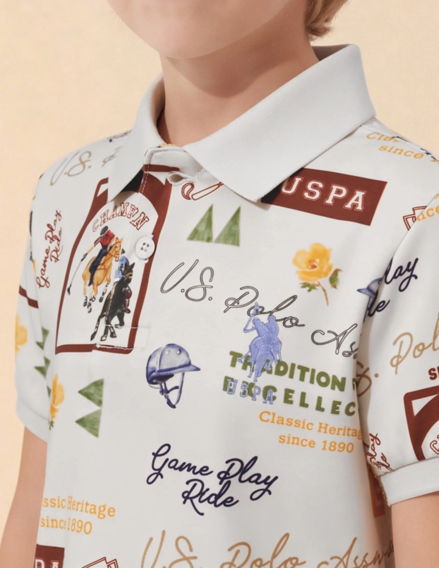 Graphic Brand Printed Regular Fit Polo Shirt - Image 6