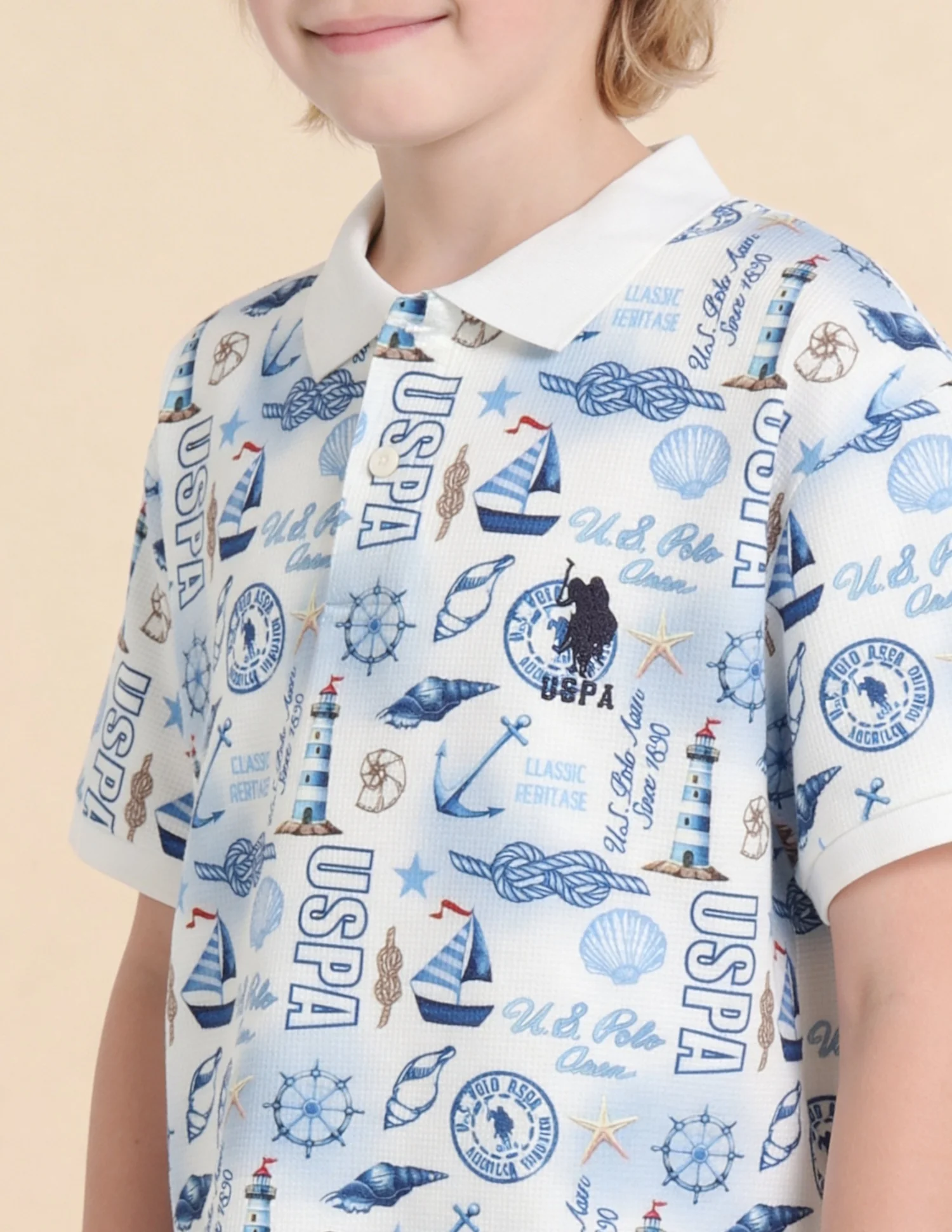 Graphic Brand Printed Regular Fit Polo Shirt - Image 6