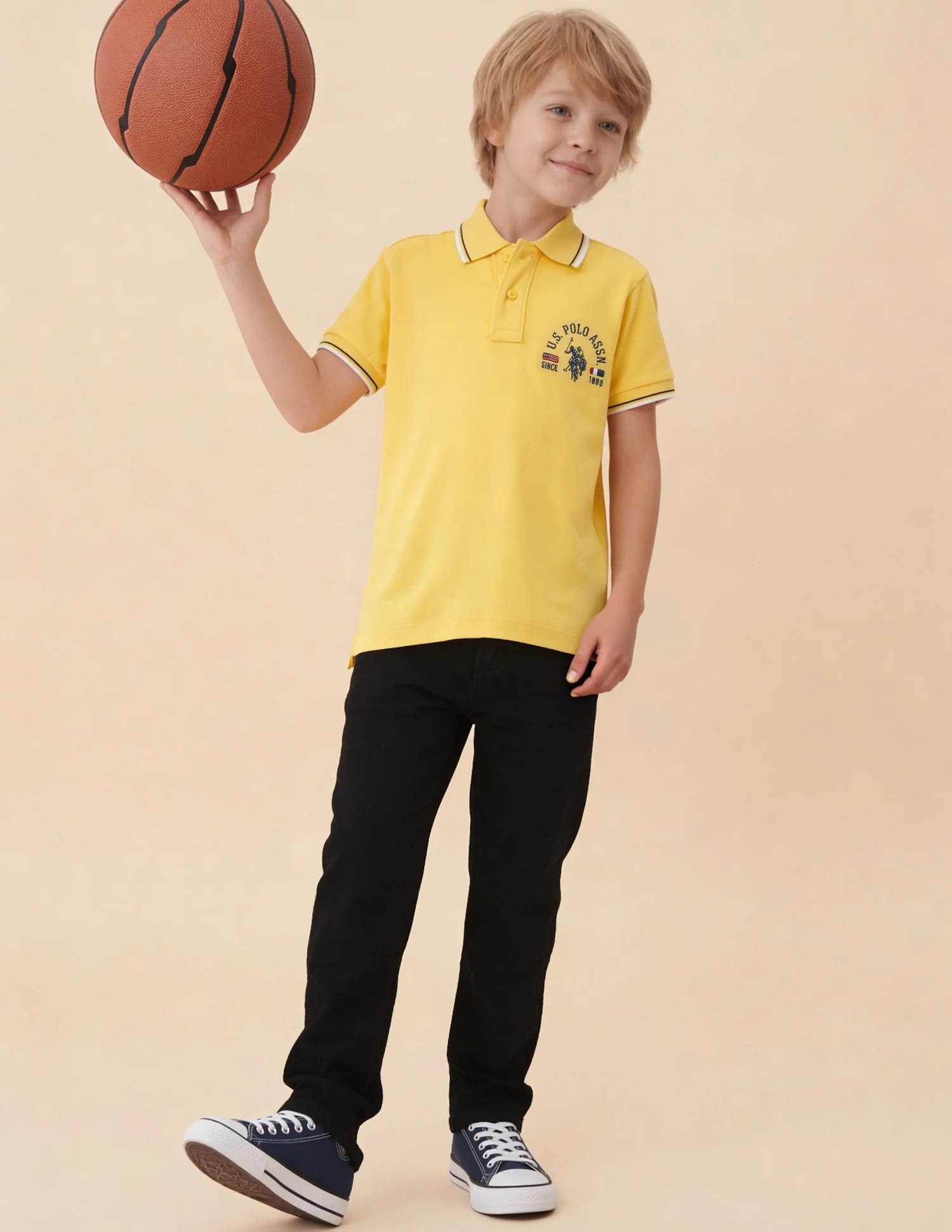 Graphic Brand Printed Regular Fit Polo Shirt