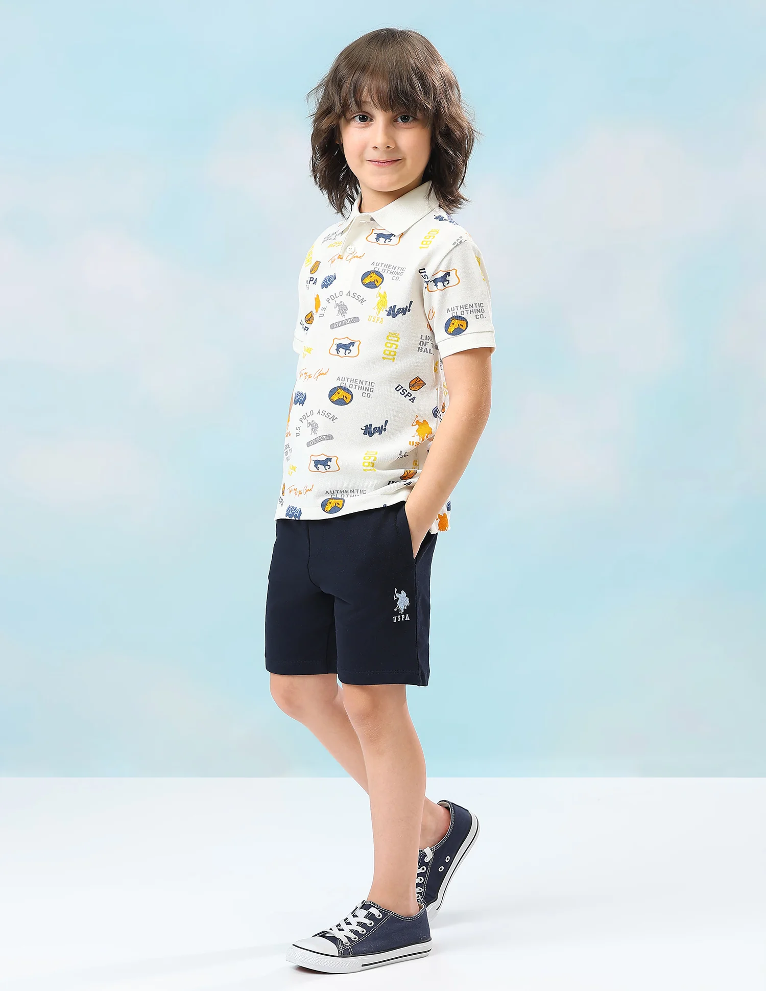 Graphic Brand Printed Regular Fit Polo Shirt - Image 3