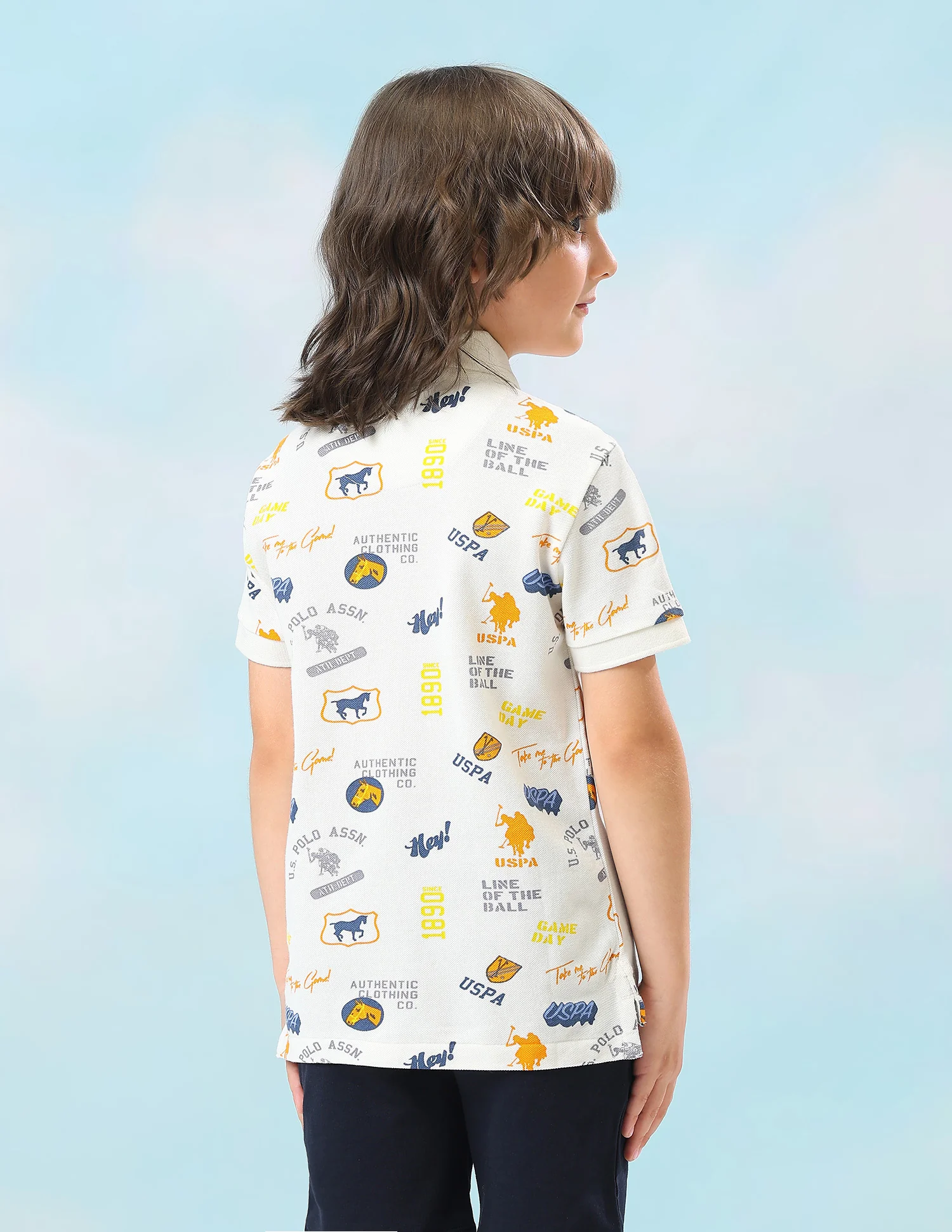 Graphic Brand Printed Regular Fit Polo Shirt - Image 5