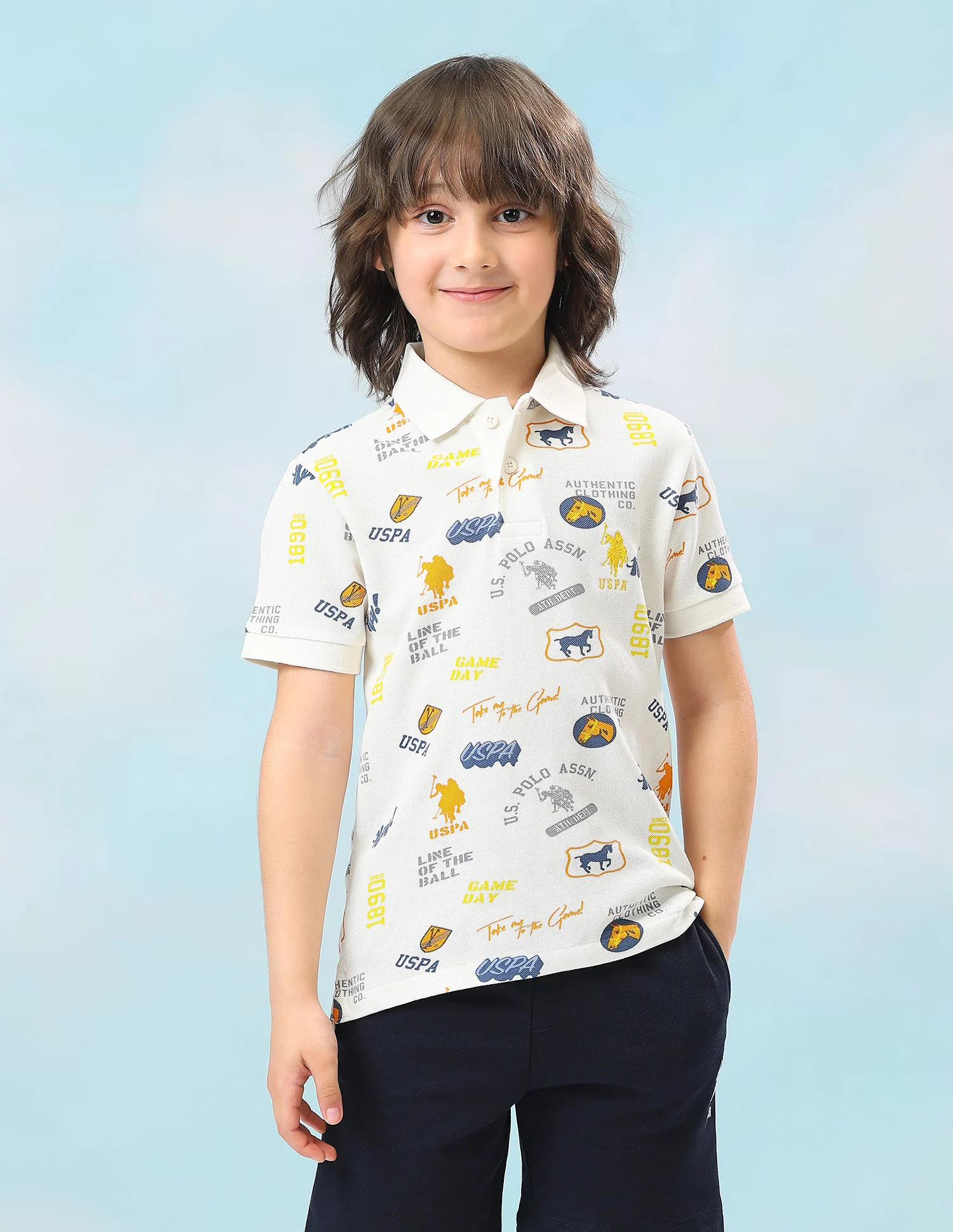 Graphic Brand Printed Regular Fit Polo Shirt - Image 6