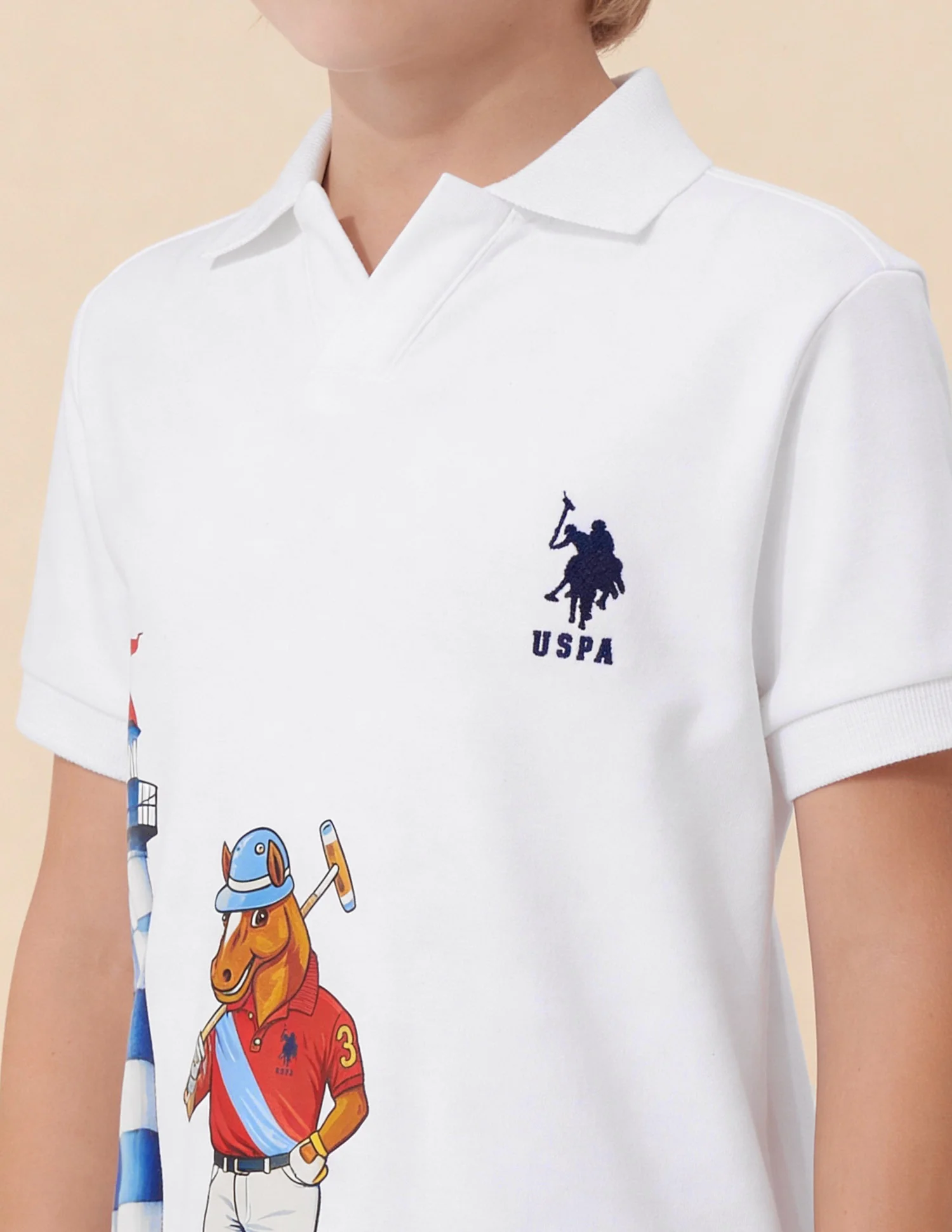 Graphic Brand Printed Regular Fit Polo Shirt - Image 6
