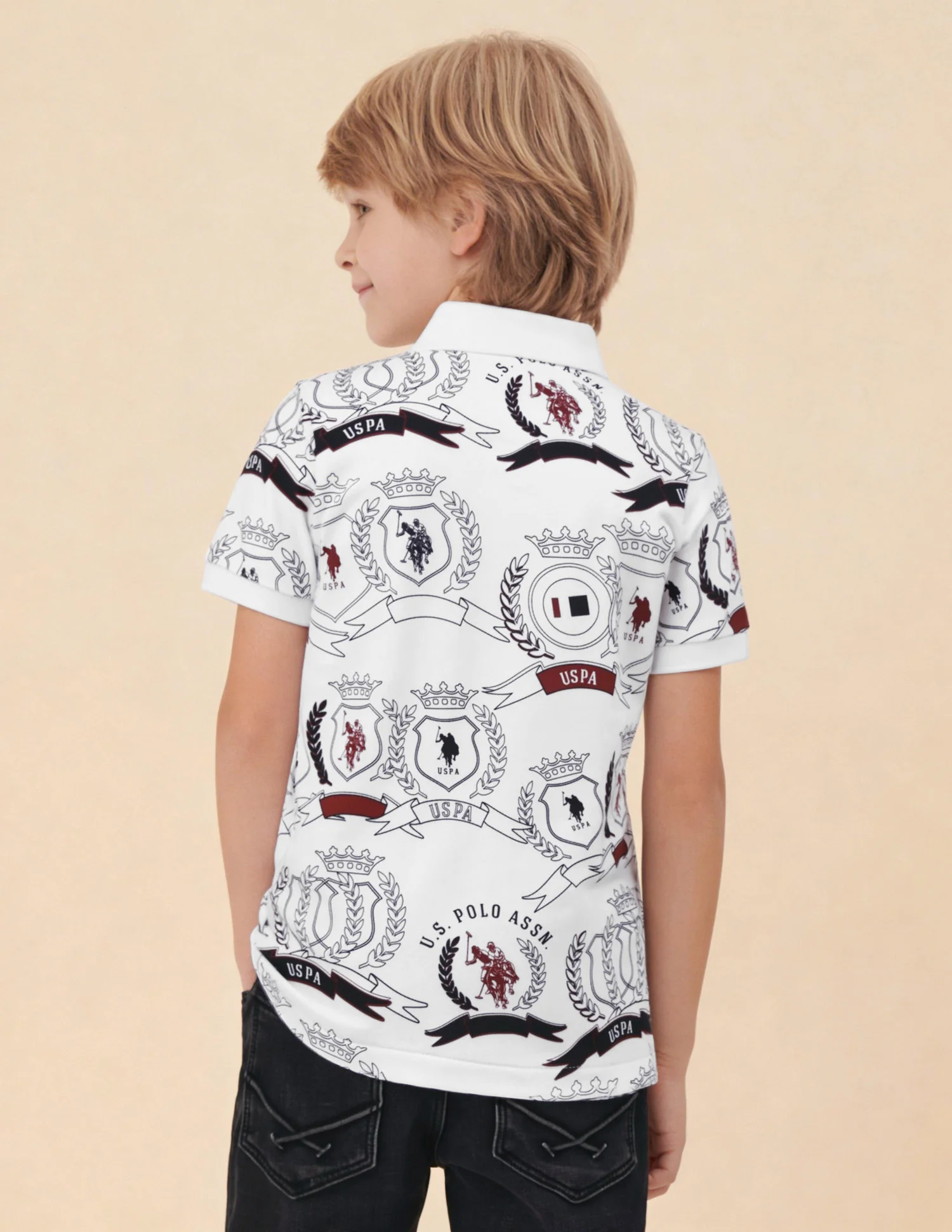 Graphic Brand Printed Regular Fit Polo Shirt - Image 5