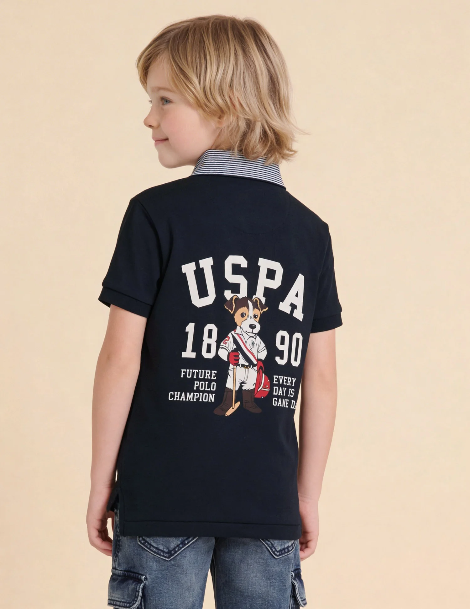 Graphic Brand Printed Regular Fit Polo Shirt - Image 5