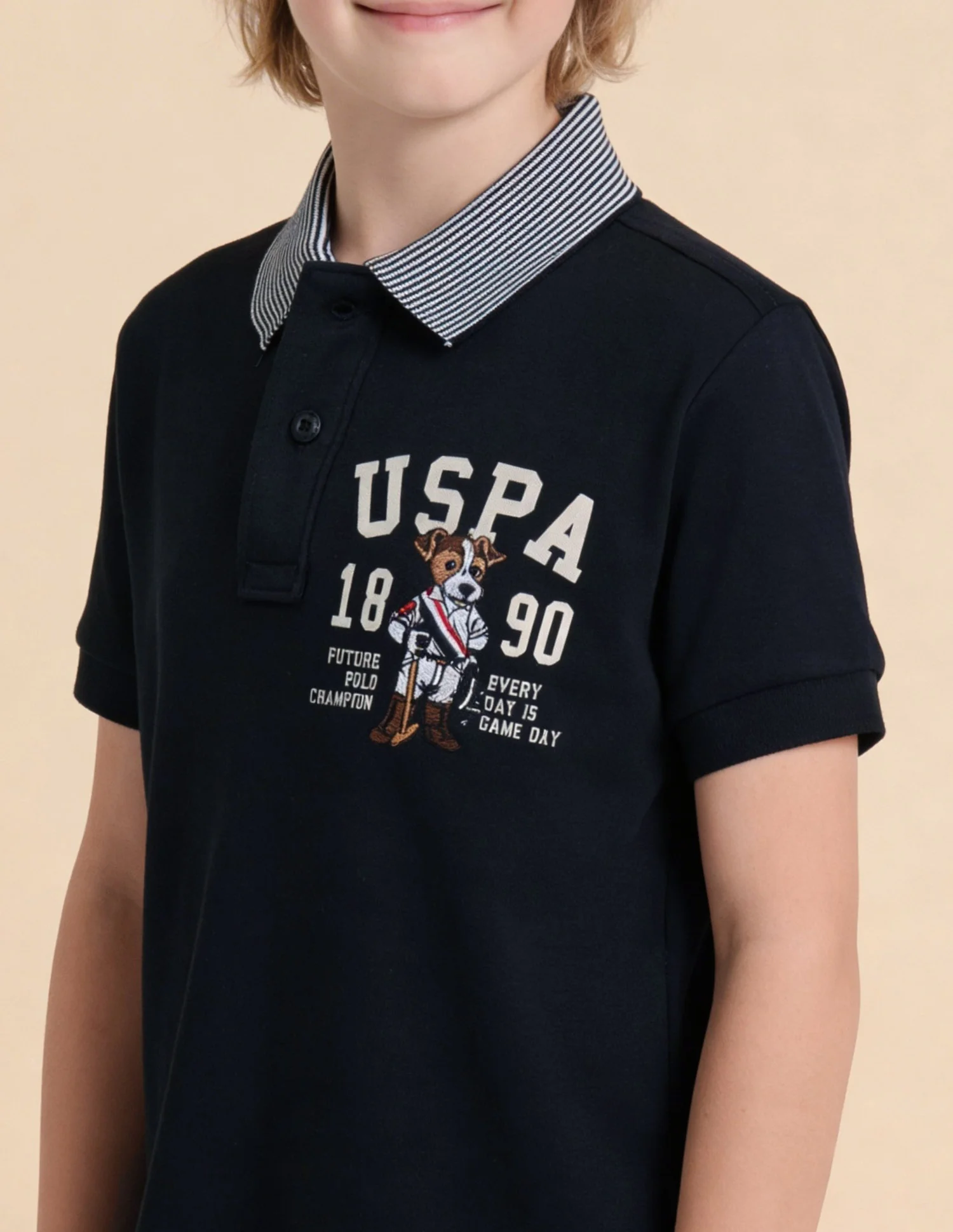 Graphic Brand Printed Regular Fit Polo Shirt - Image 6