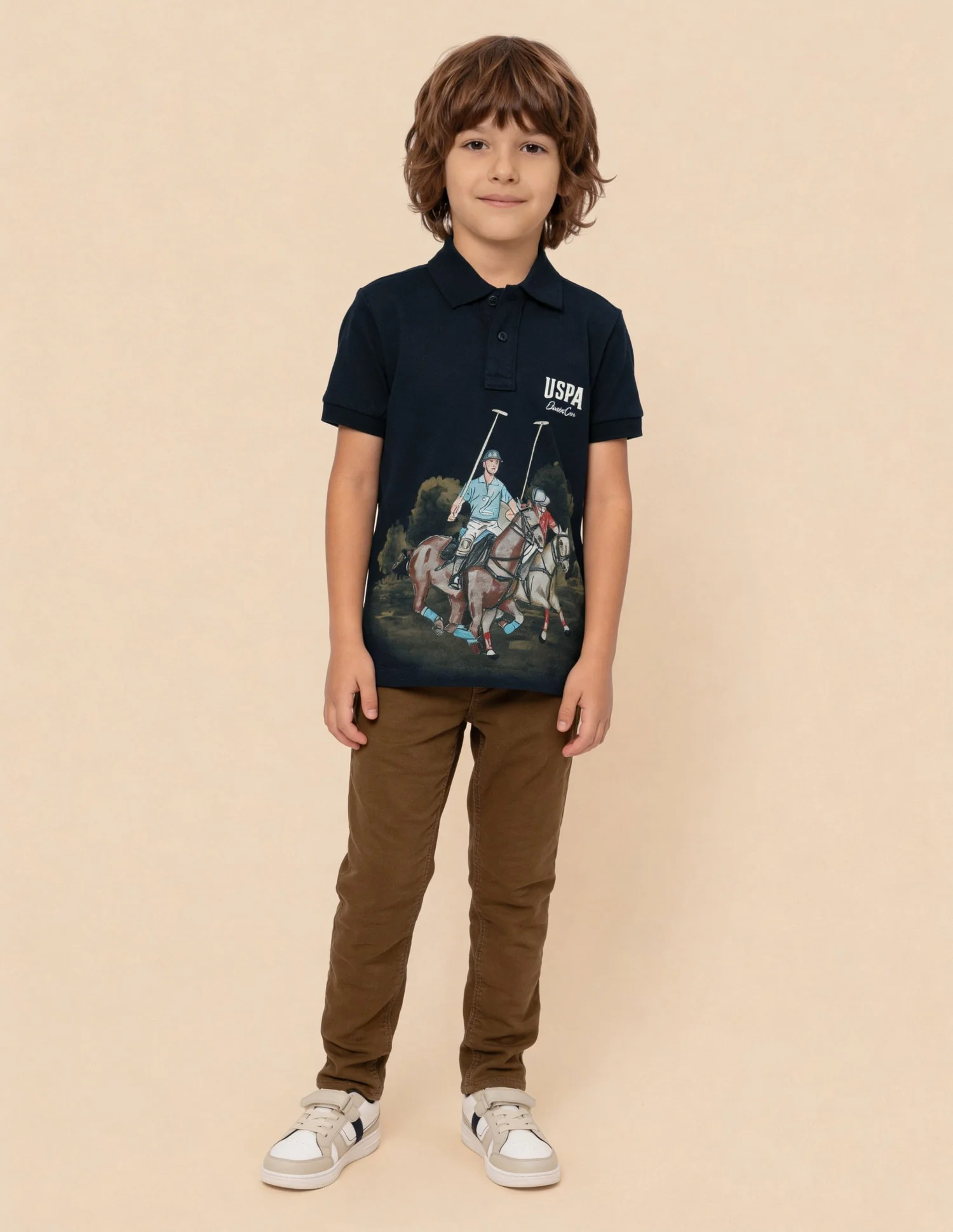 Graphic Brand Printed Regular Fit Polo Shirt - Image 3