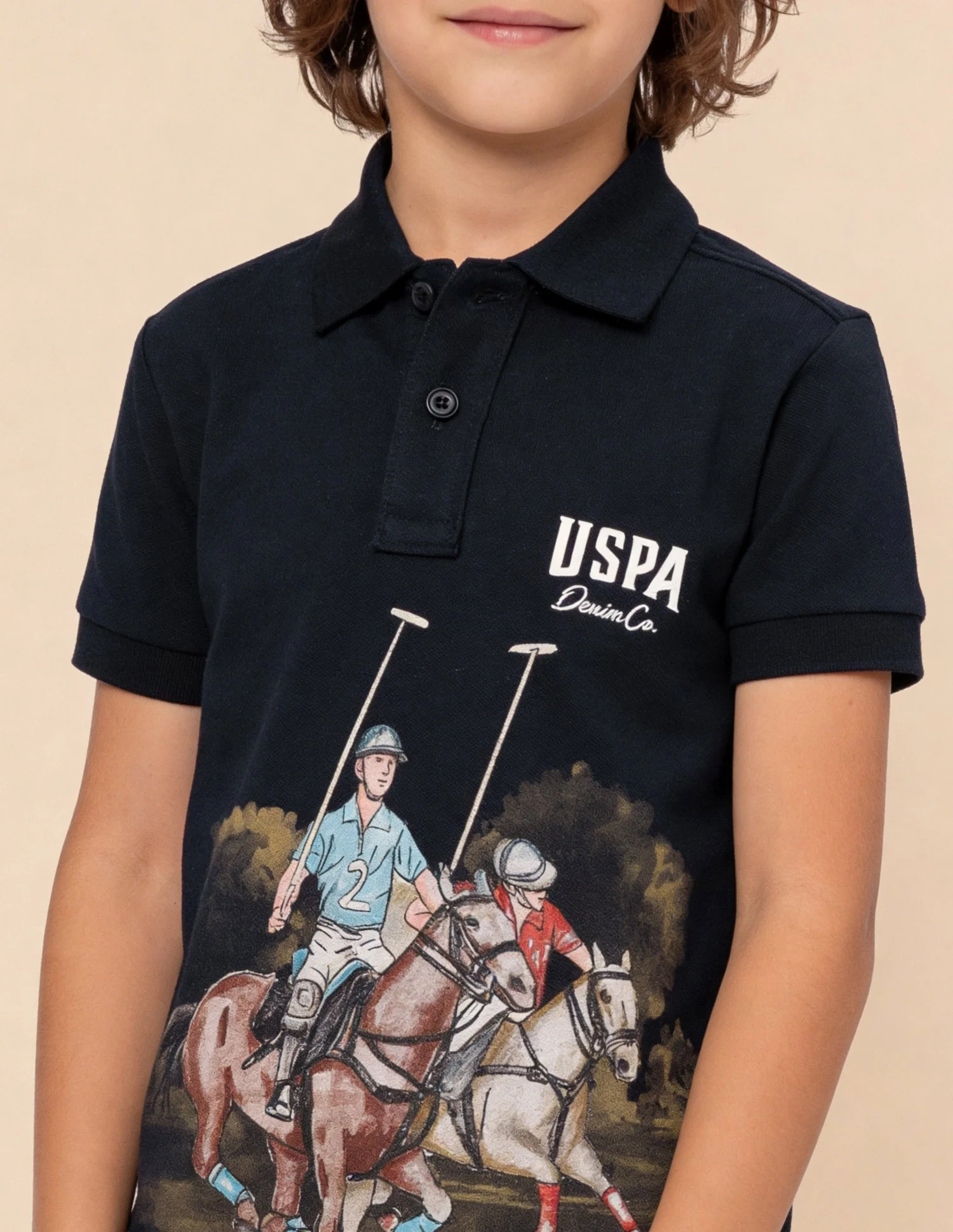 Graphic Brand Printed Regular Fit Polo Shirt - Image 6