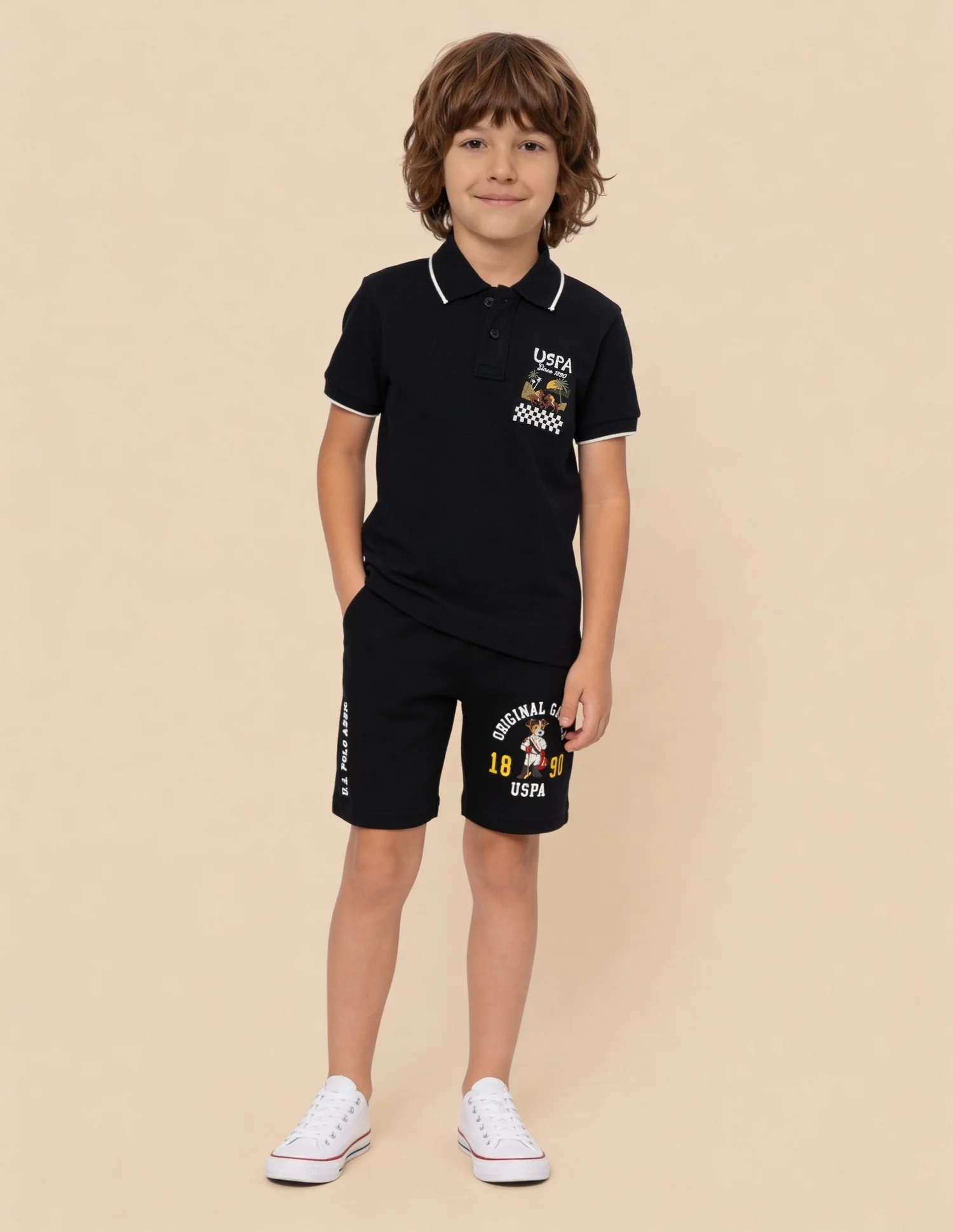 Graphic Brand Printed Regular Fit Polo Shirt - Image 3