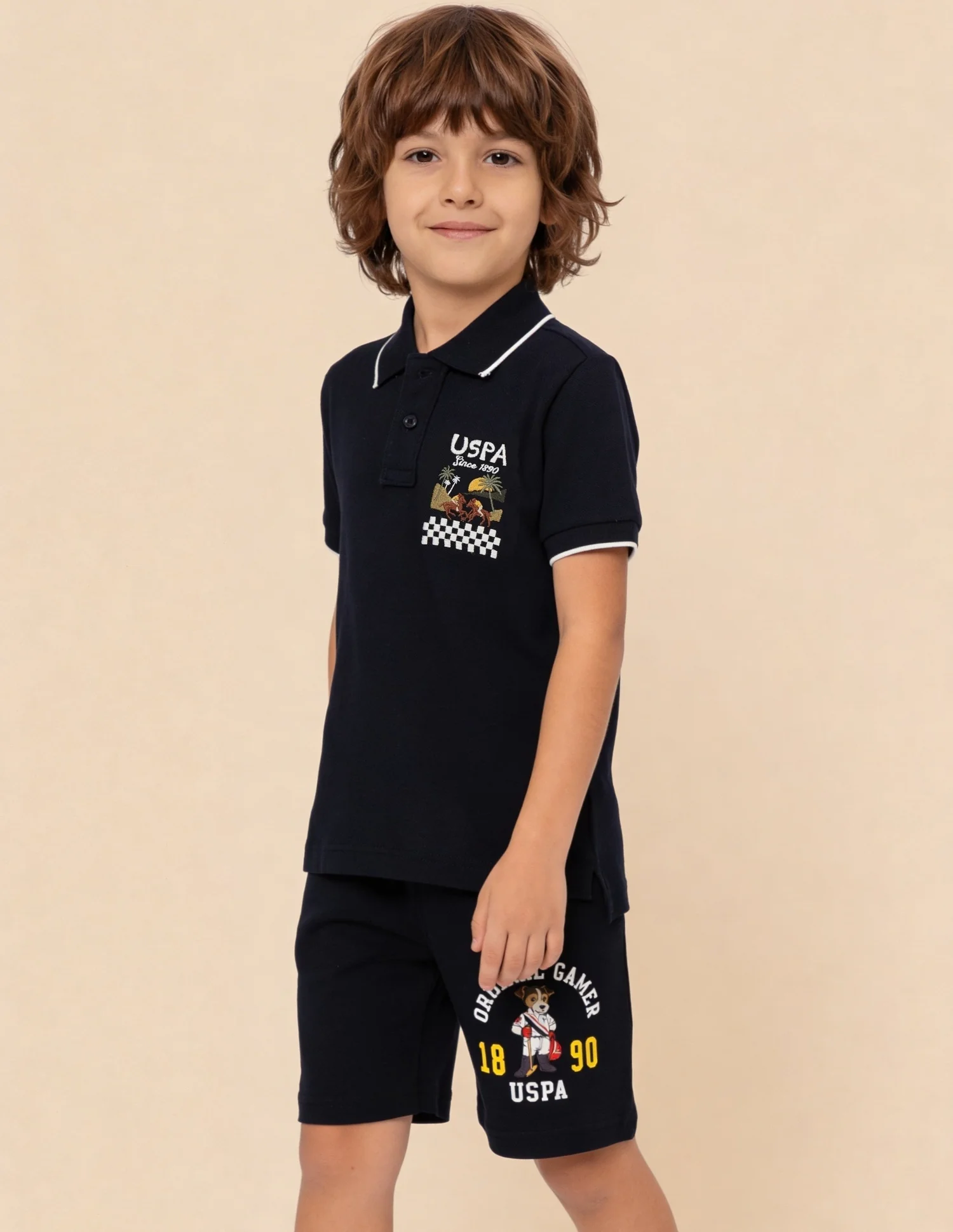 Graphic Brand Printed Regular Fit Polo Shirt - Image 4