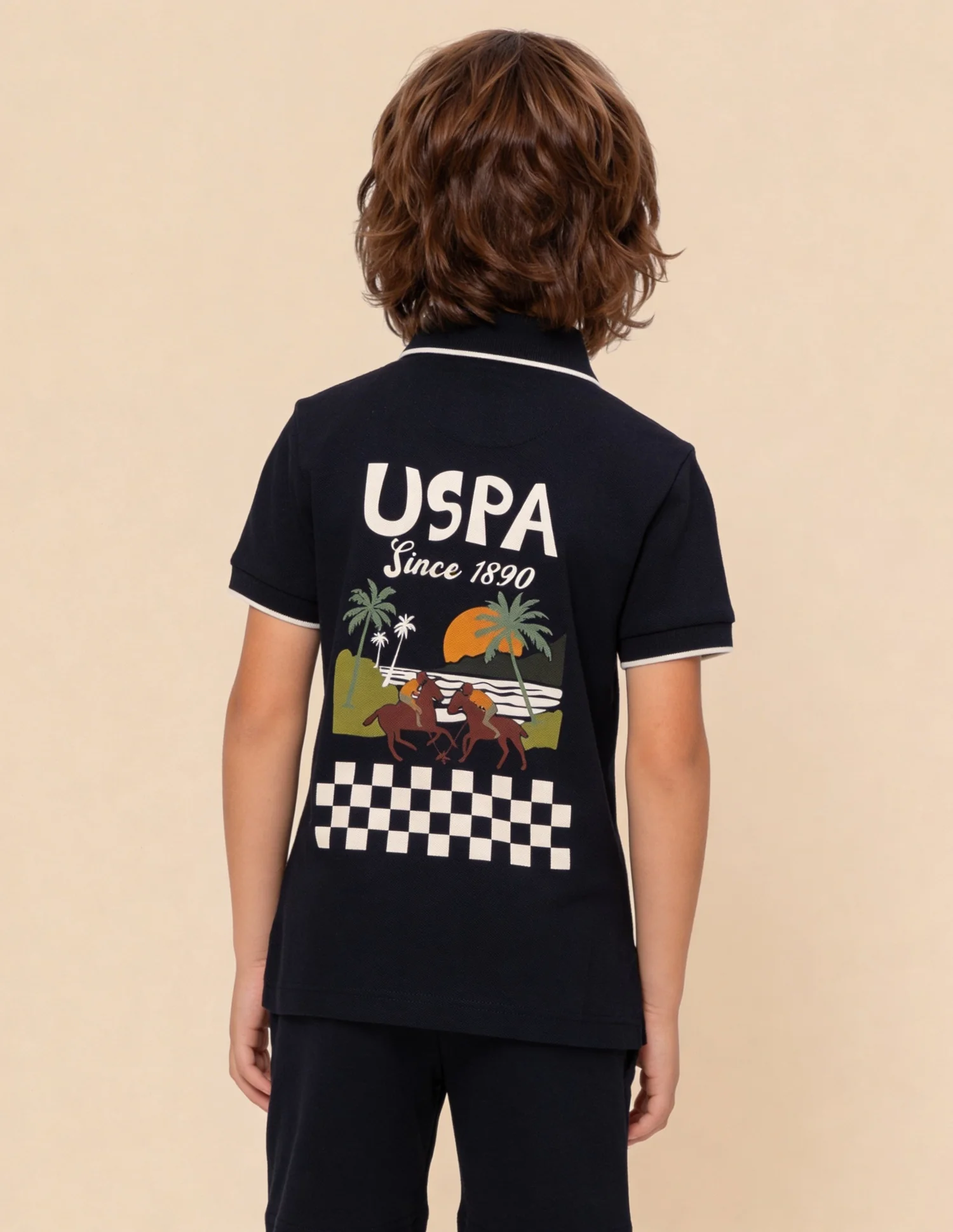 Graphic Brand Printed Regular Fit Polo Shirt - Image 5