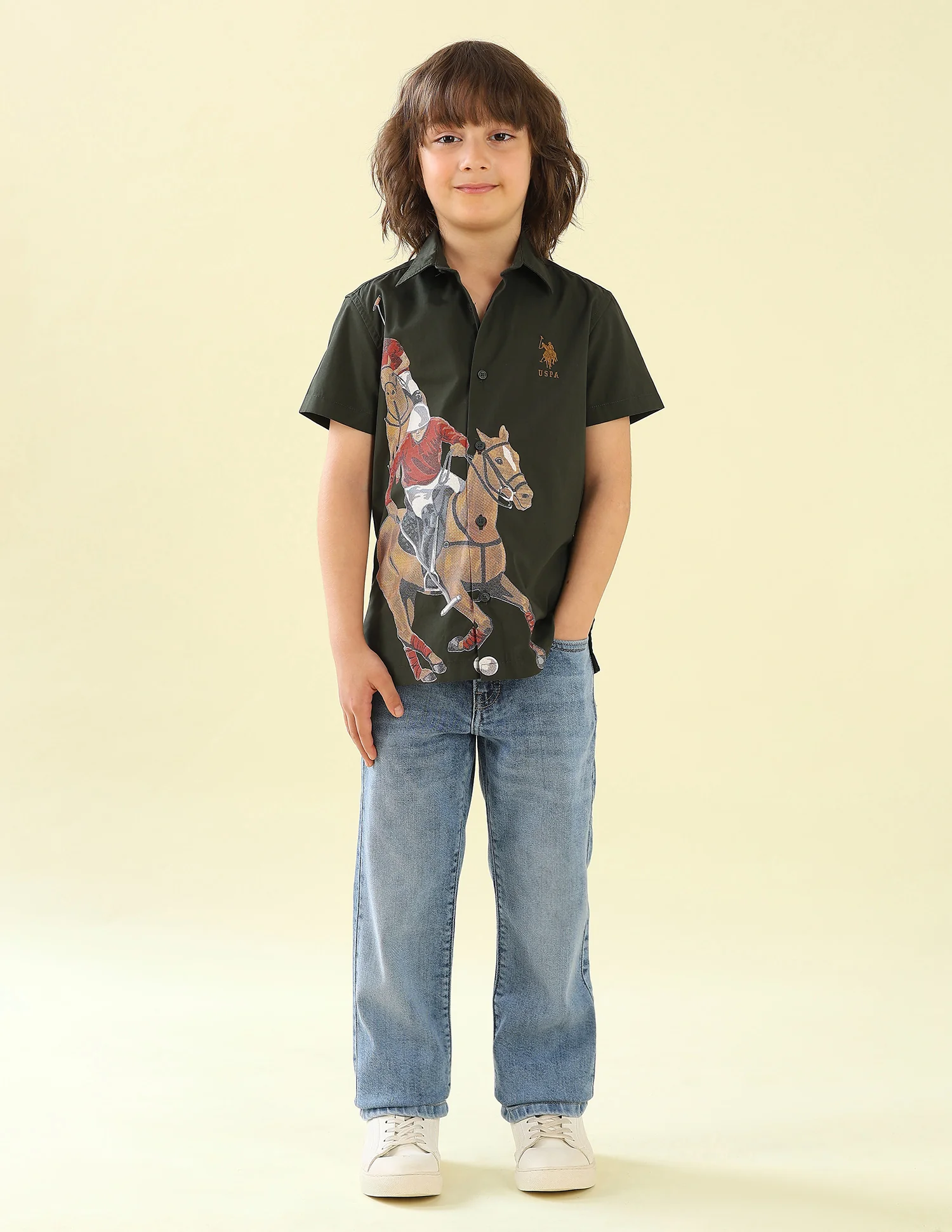 Graphic Brand Printed Regular Fit Shirt - Image 3