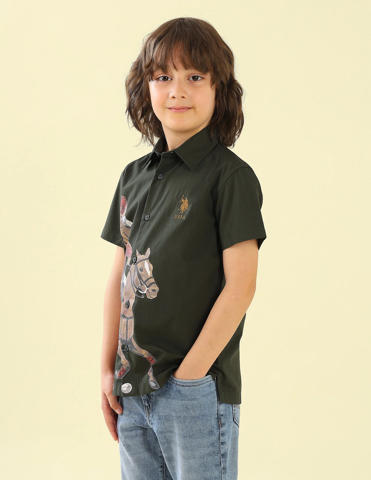 Graphic Brand Printed Regular Fit Shirt - Image 4